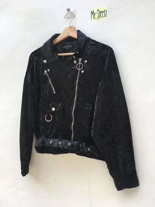 Japanese Brand Rare Velvet PUNK Jacket By RASVOA Tokyo Size US M / EU 48-50 / 2 - 2 Thumbnail