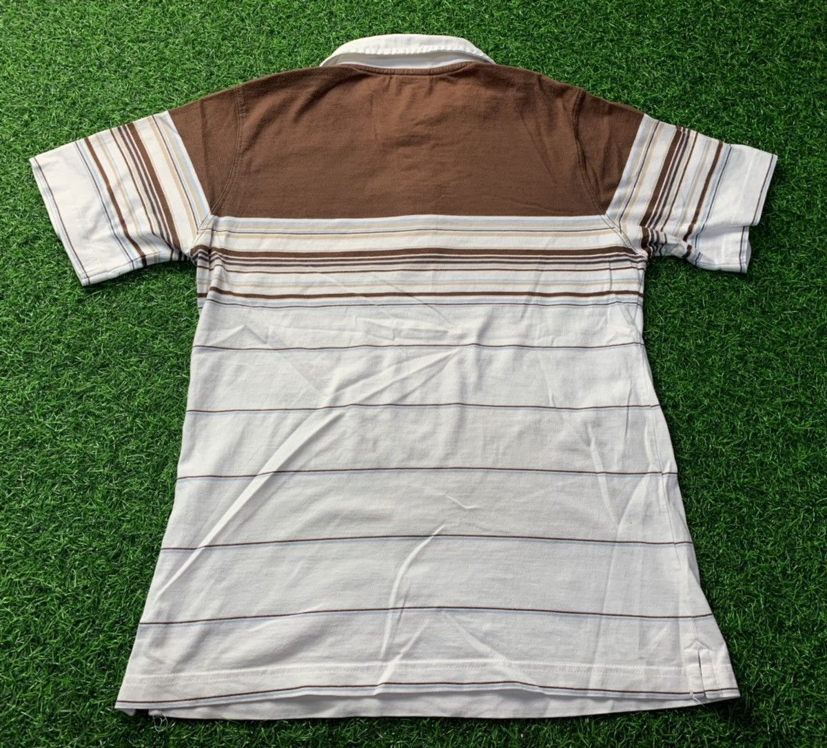 Vintage Classic Cru Design Striped Polo Tee Surf Beach Size S / US 4 / IT 40 - 6 Thumbnail