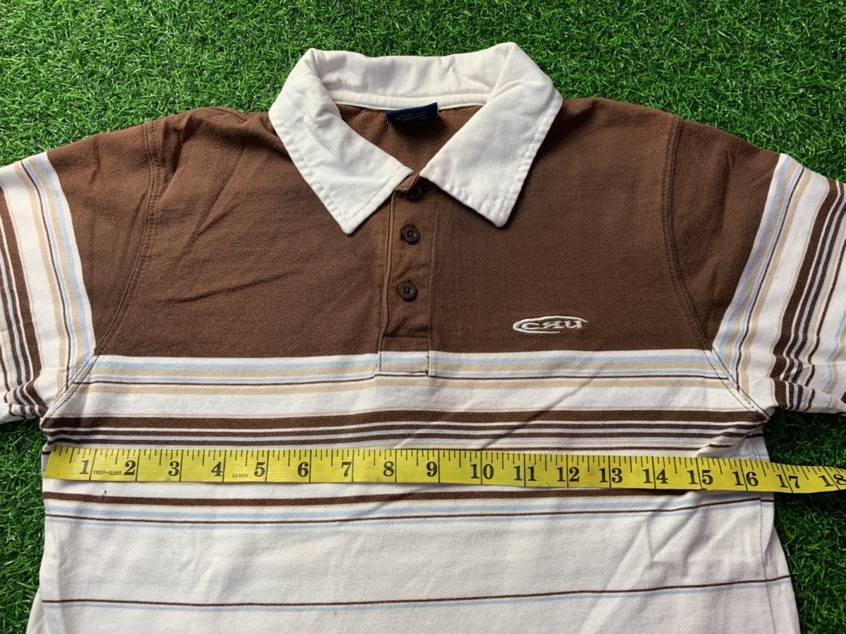 Vintage Classic Cru Design Striped Polo Tee Surf Beach Size S / US 4 / IT 40 - 11 Thumbnail