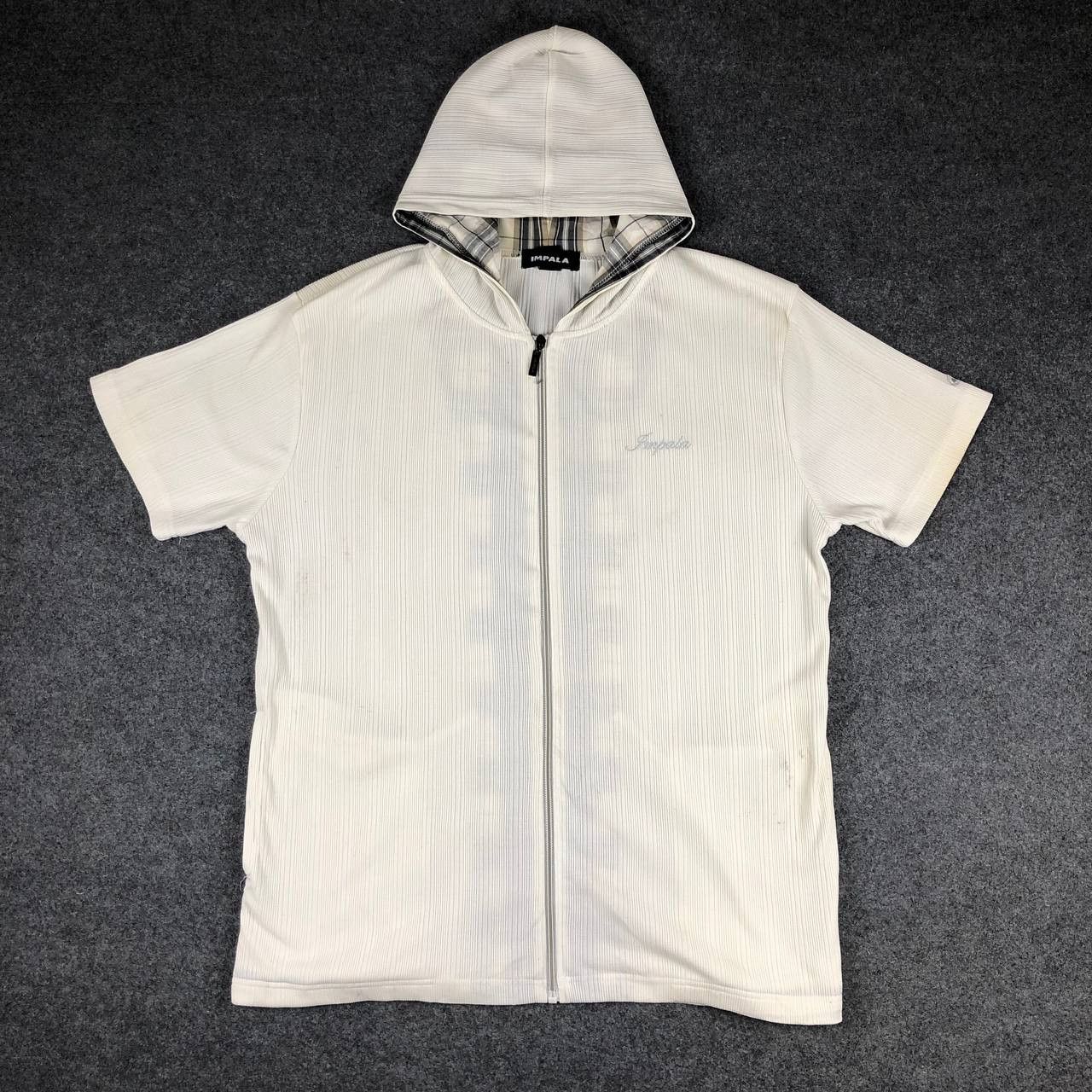 Japanese Brand × Vintage Vintage Impala Short Sleeve Zipped Up Hoodie Size US L / EU 52-54 / 3 - 1 Thumbnail
