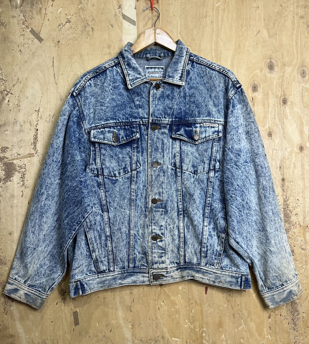 Vintage 🔥🔥NEEDGONE🔥🔥Vintage Denim Jacket MANPHOTO Size US M / EU 48-50 / 2 - 2 Thumbnail
