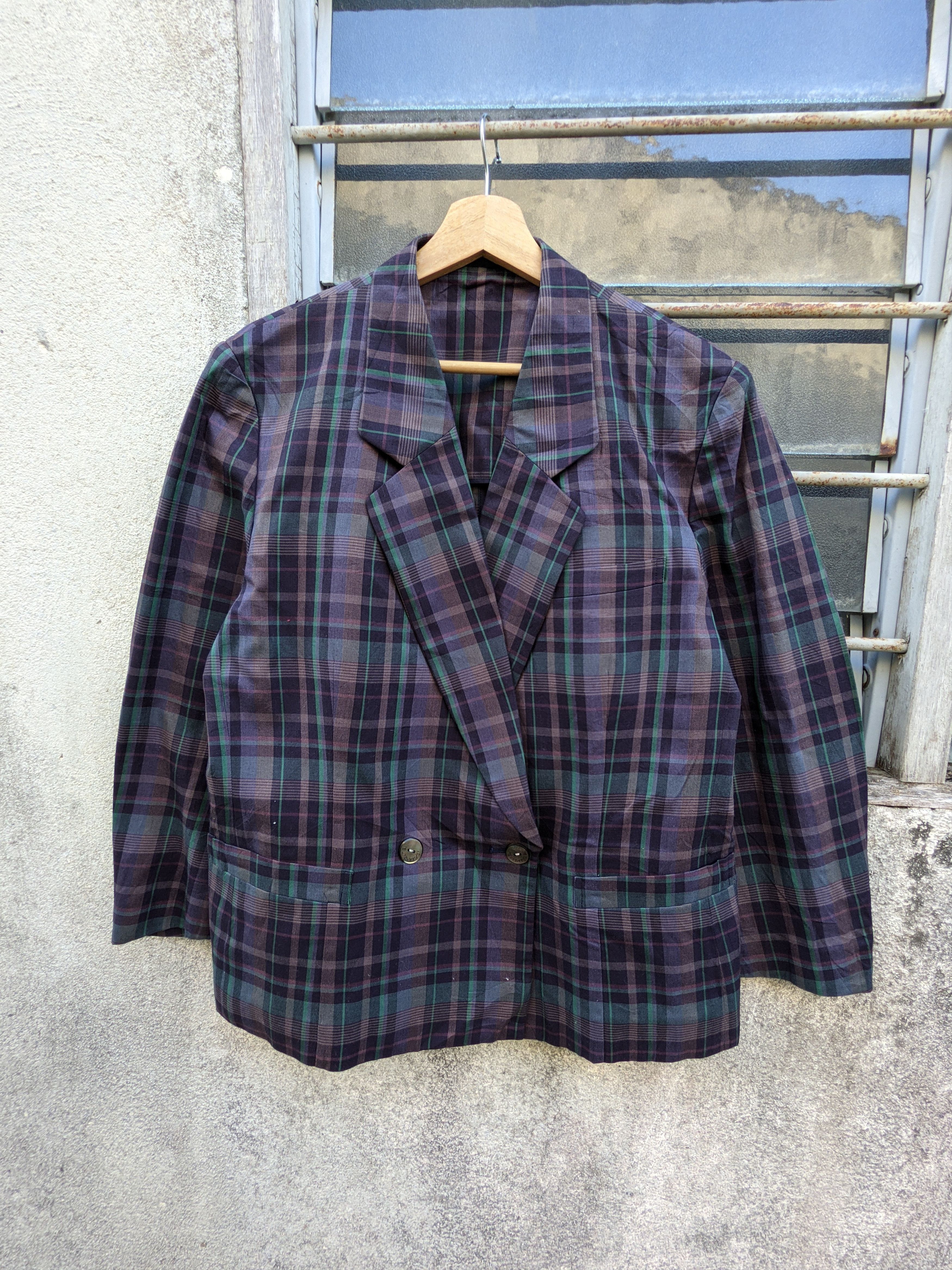 Burberry ⚡️Steals⚡️ Burberry Plaid Single Breasted Size 38S - 5 Thumbnail