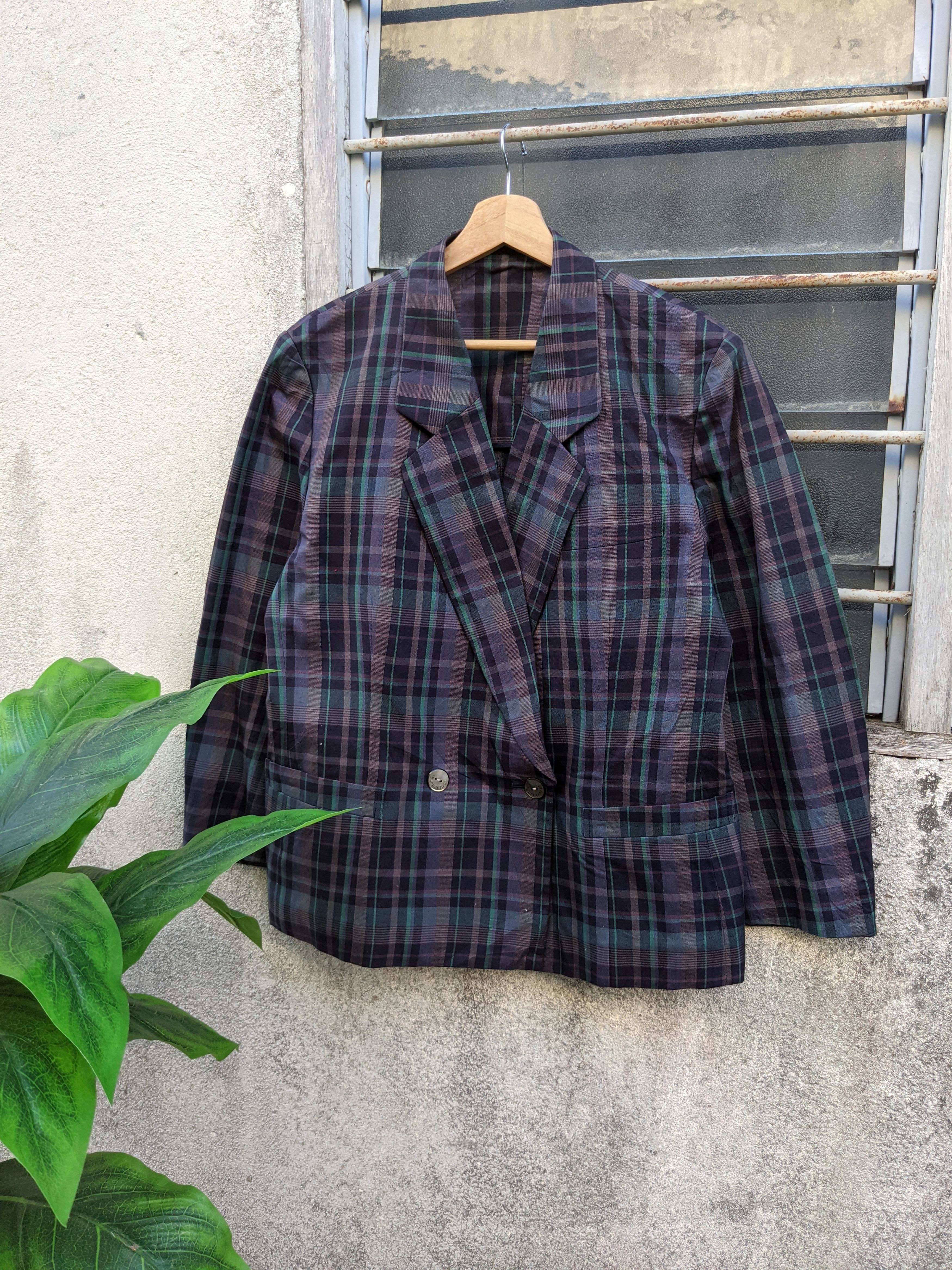 Burberry ⚡️Steals⚡️ Burberry Plaid Single Breasted Size 38S - 1 Thumbnail