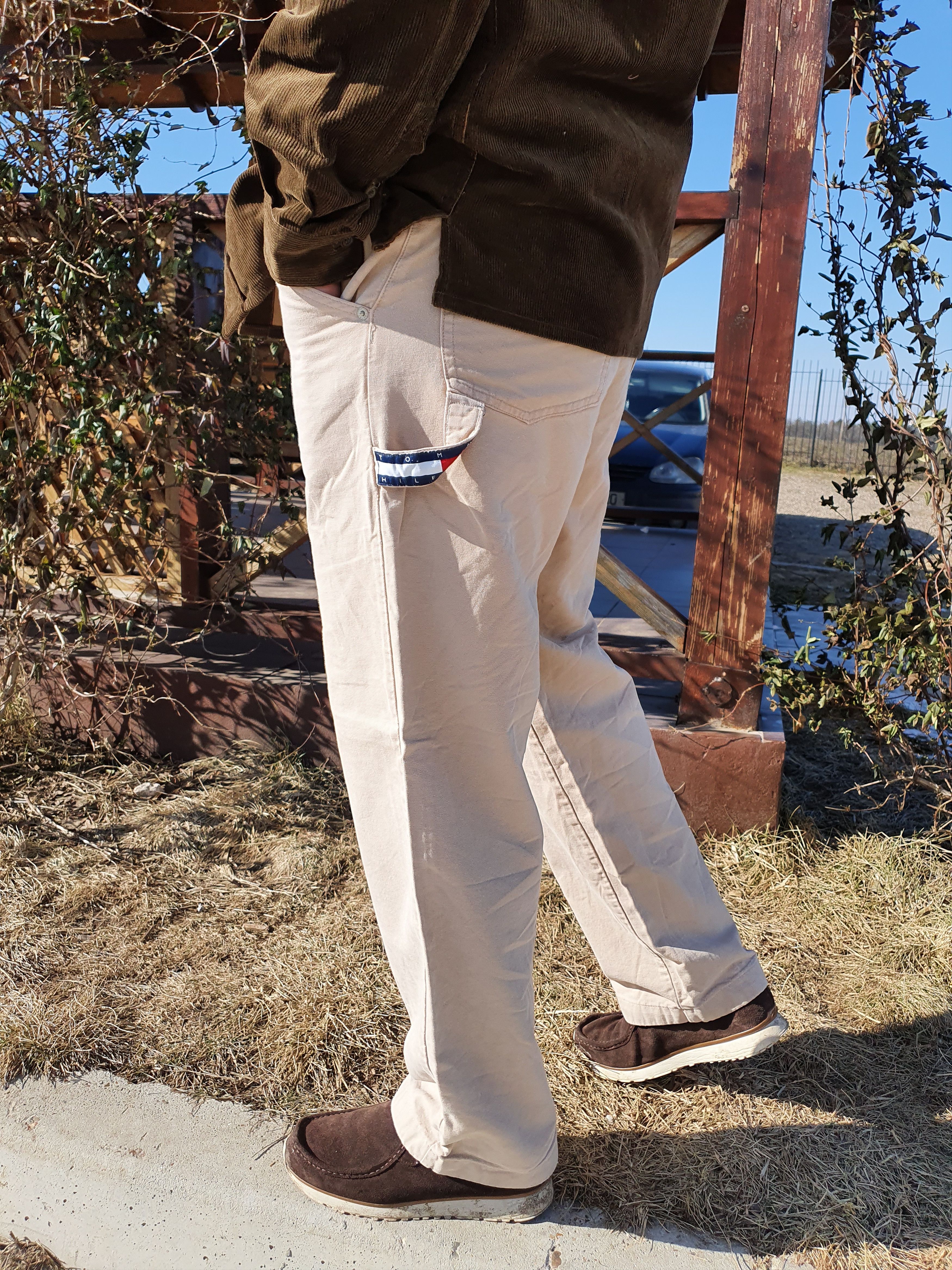 Tommy Hilfiger × Tommy Jeans × Vintage 90s Tommy Hilfiger Painter Carpenter Pants Vintage Size US 32 / EU 48 - 1 Thumbnail