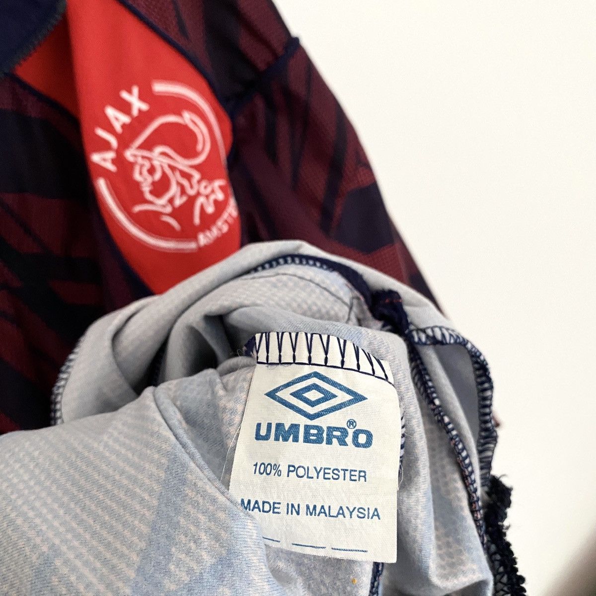 Umbro × Vintage 1994 Ajax Amsterdam Umbro Vintage Retro Track Top Jacket Kit Size US XL / EU 56 / 4 - 7 Thumbnail