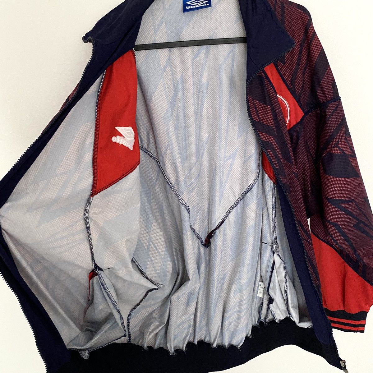 Umbro × Vintage 1994 Ajax Amsterdam Umbro Vintage Retro Track Top Jacket Kit Size US XL / EU 56 / 4 - 9 Thumbnail