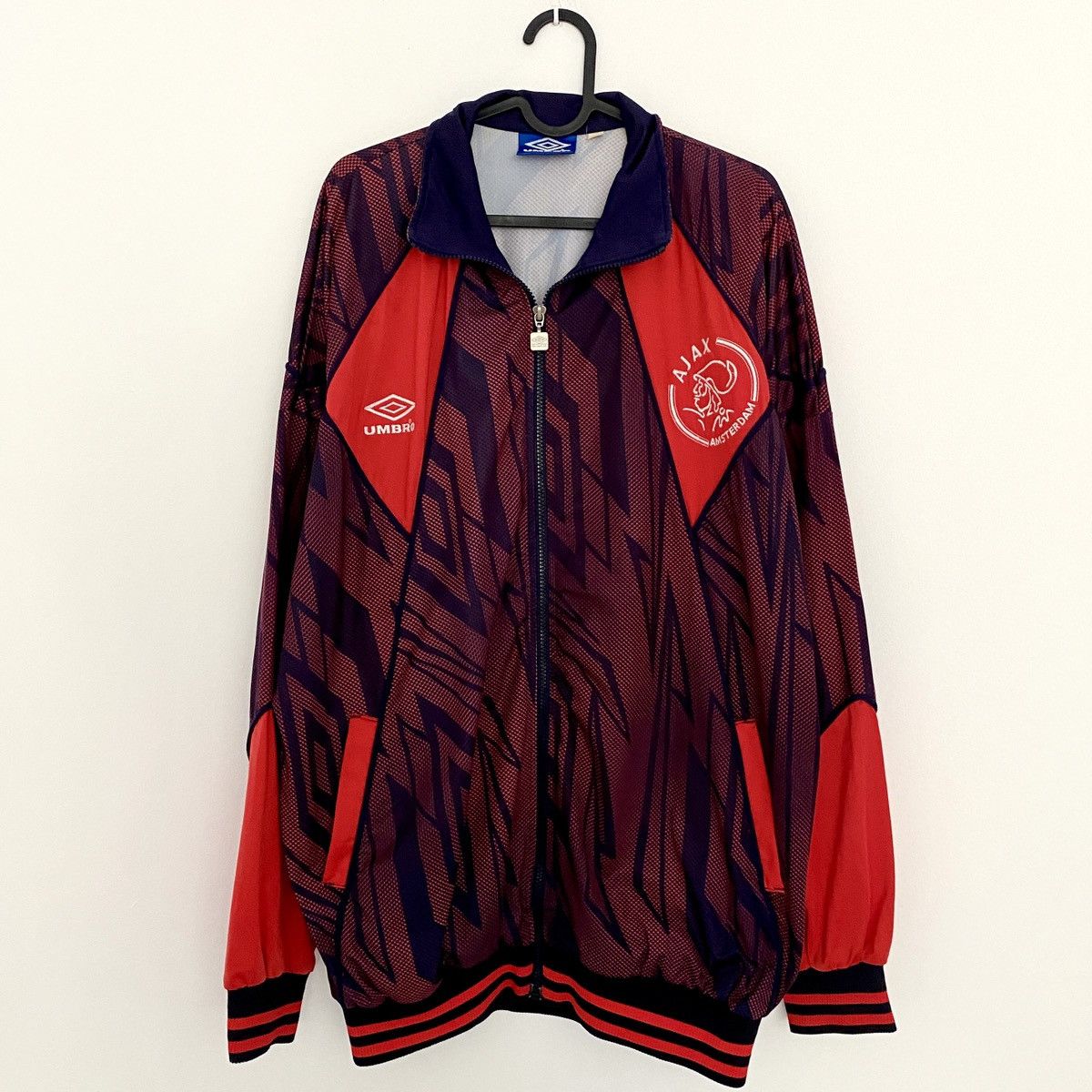 Umbro × Vintage 1994 Ajax Amsterdam Umbro Vintage Retro Track Top Jacket Kit Size US XL / EU 56 / 4 - 2 Thumbnail
