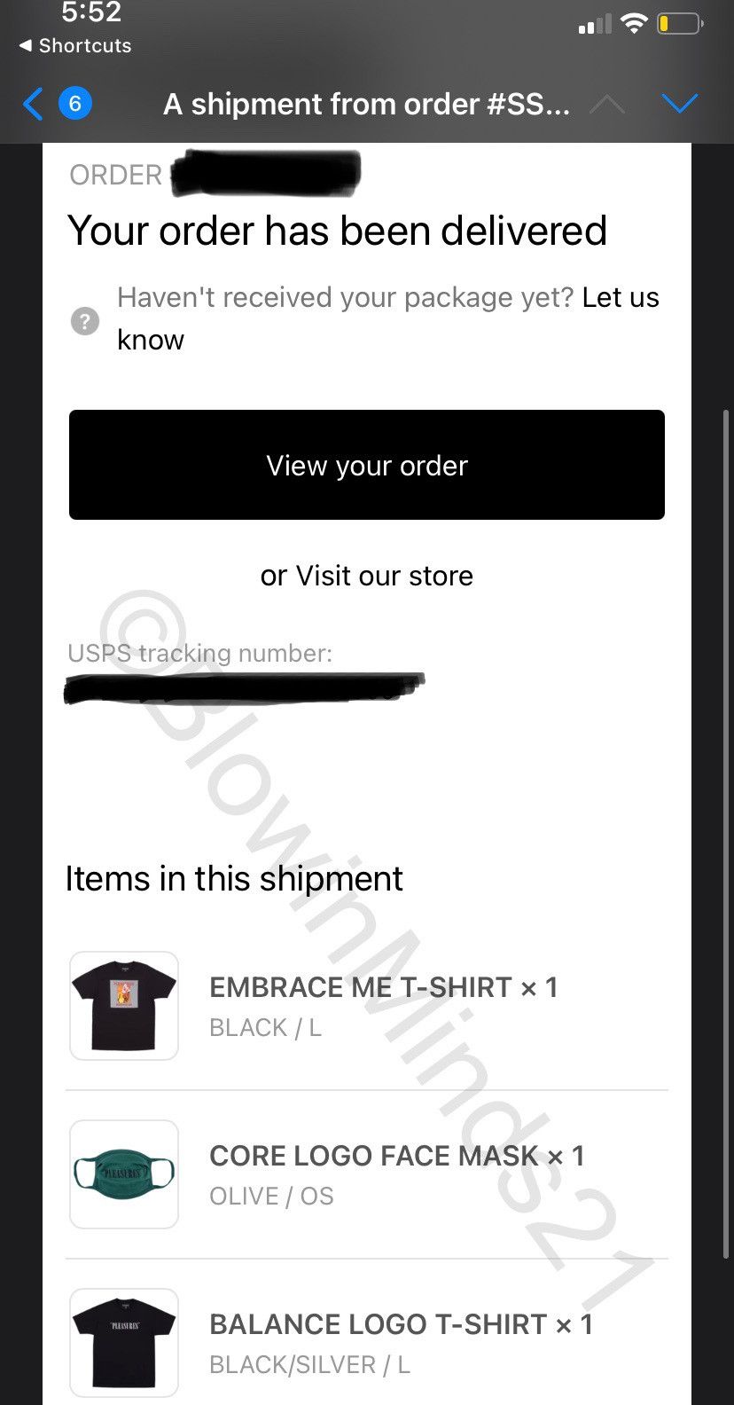 Pleasures “Embrace Me” Tee