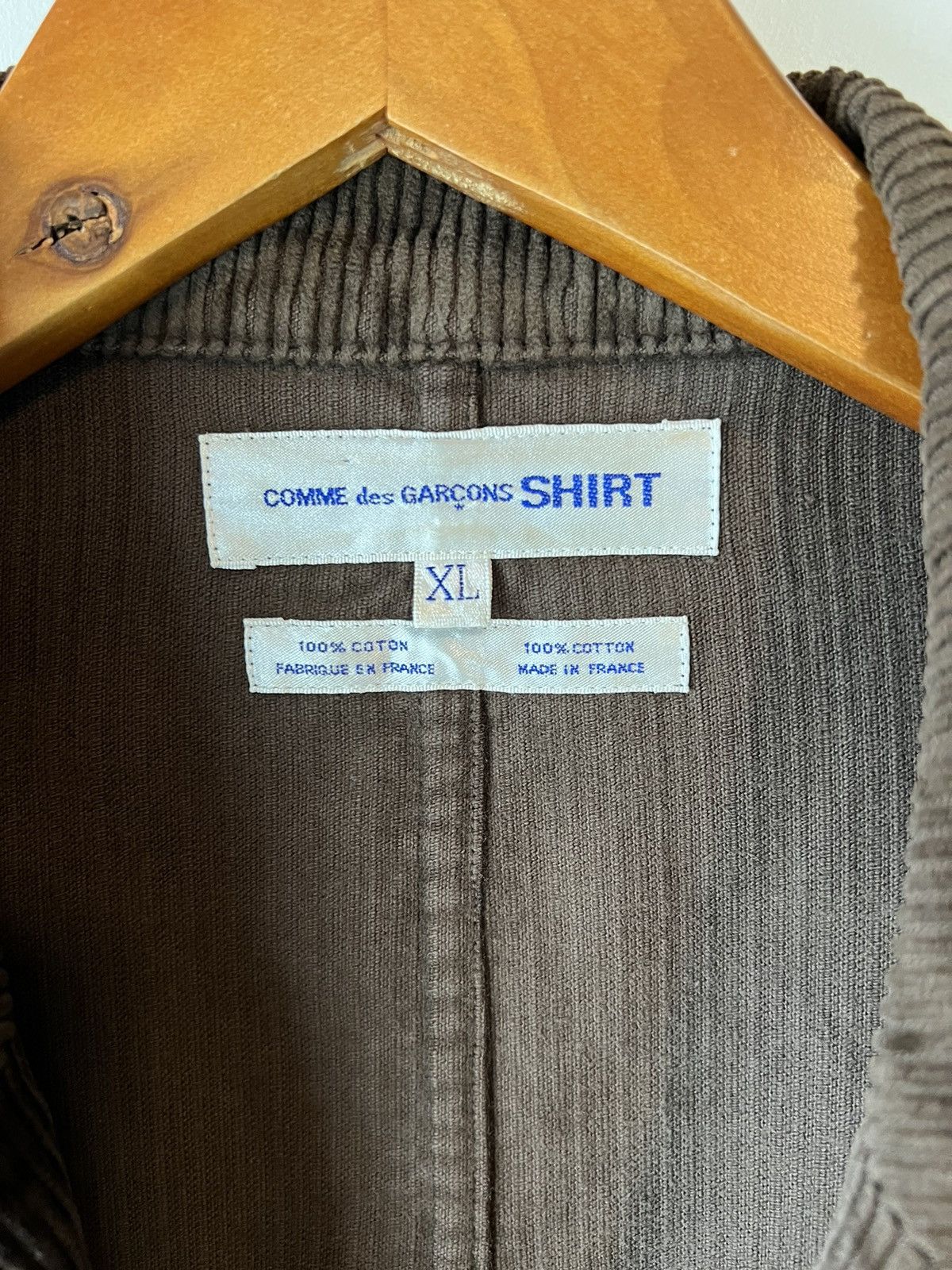 Comme des Garcons Comme Des Garcons Shirt Brown Corduroy Coat Jacket Size US S / EU 44-46 / 1 - 5 Thumbnail