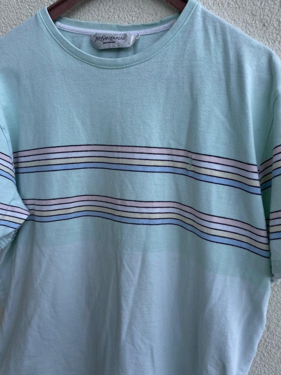 Yves Saint Laurent Multicolor YSL T-shirt Mint Double Layer Size US M / EU 48-50 / 2 - 12 Thumbnail