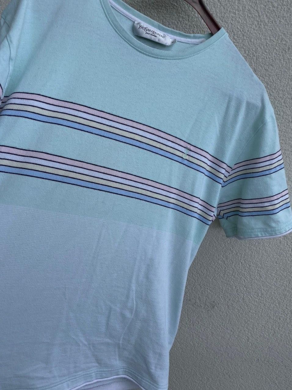 Yves Saint Laurent Multicolor YSL T-shirt Mint Double Layer Size US M / EU 48-50 / 2 - 11 Thumbnail