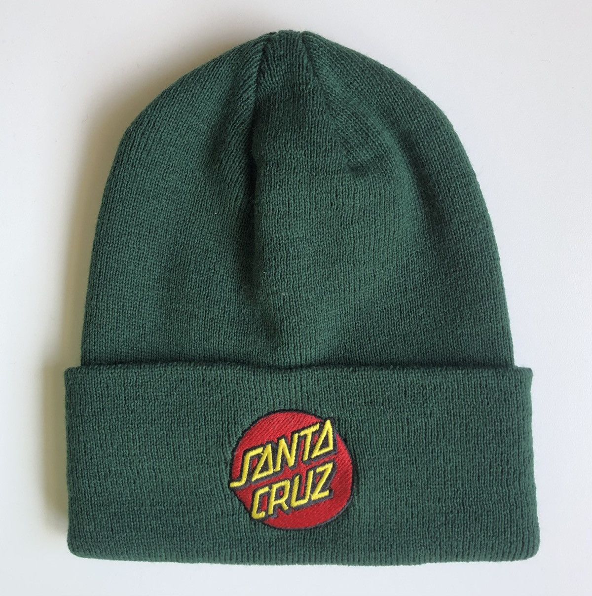 Santa Cruz Skateboards Santa Cruz Dot Beanie Forest Green Size ONE SIZE - 1 Thumbnail