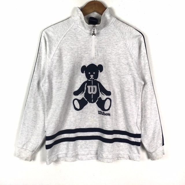 VINTAGE WILSON BEAR BIG LOGO EMBROIDERY LONG SLEEVE
