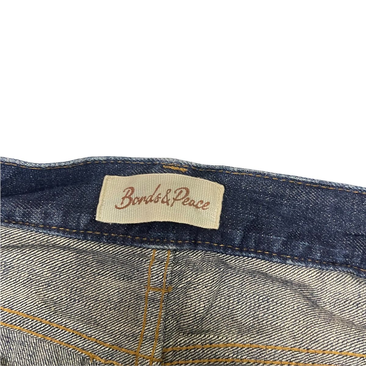 Vintage Patchwork Sashiko Patches Distressed Flare Bootcut Jeans Size US 33 - 7 Thumbnail