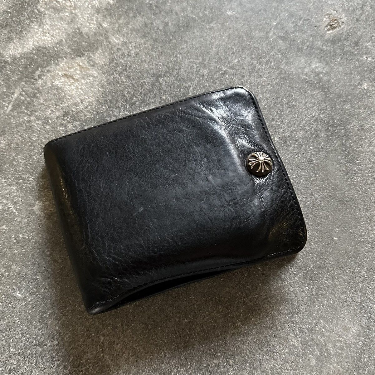 Chrome Hearts Chrome Hearts 1Snap Leather Bifold Wallet | Grailed