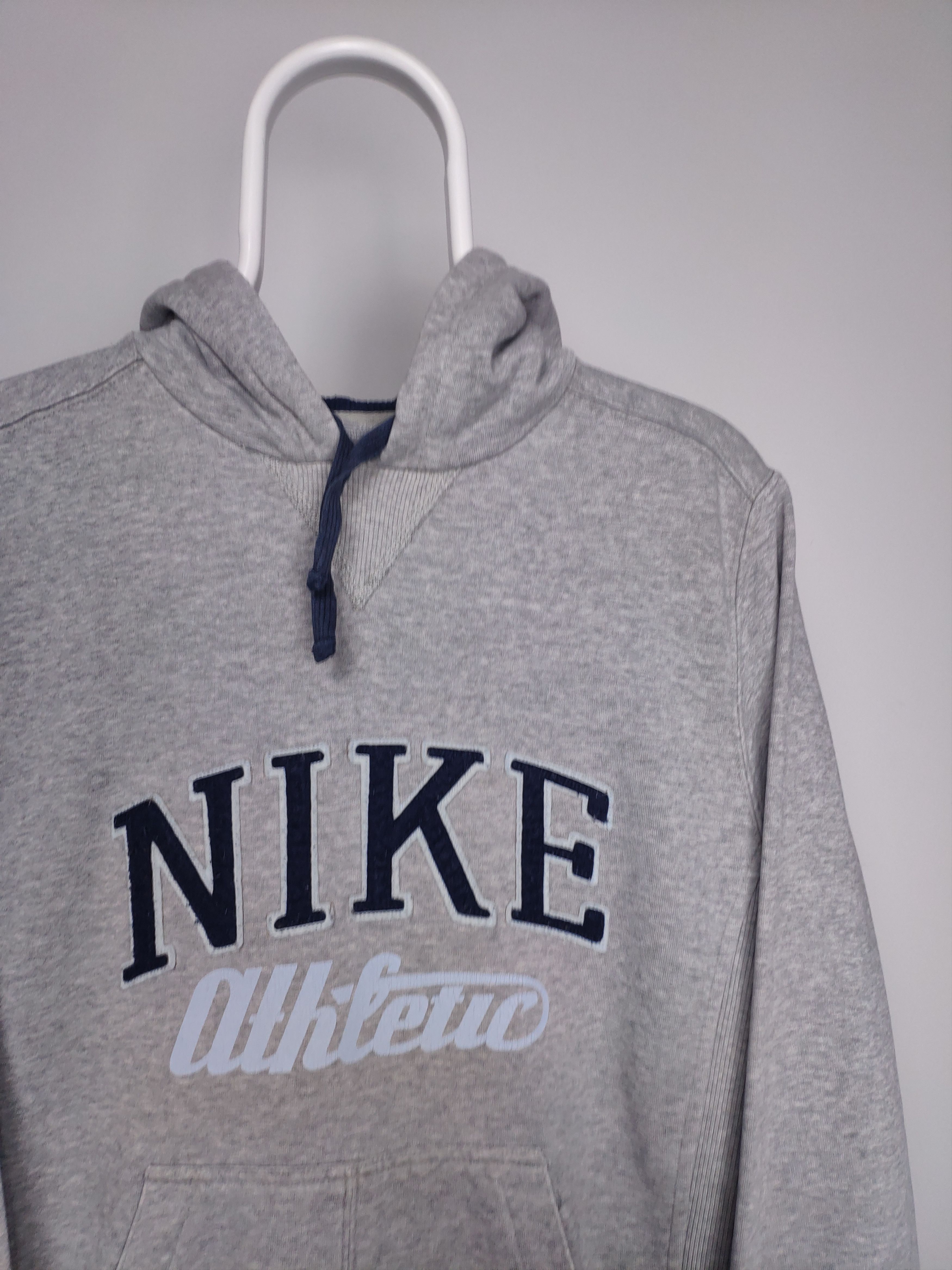 Nike × Vintage Nike athletic vintage spellout hoodie grey sweatshirt Y2K Size US S / EU 44-46 / 1 - 2 Thumbnail