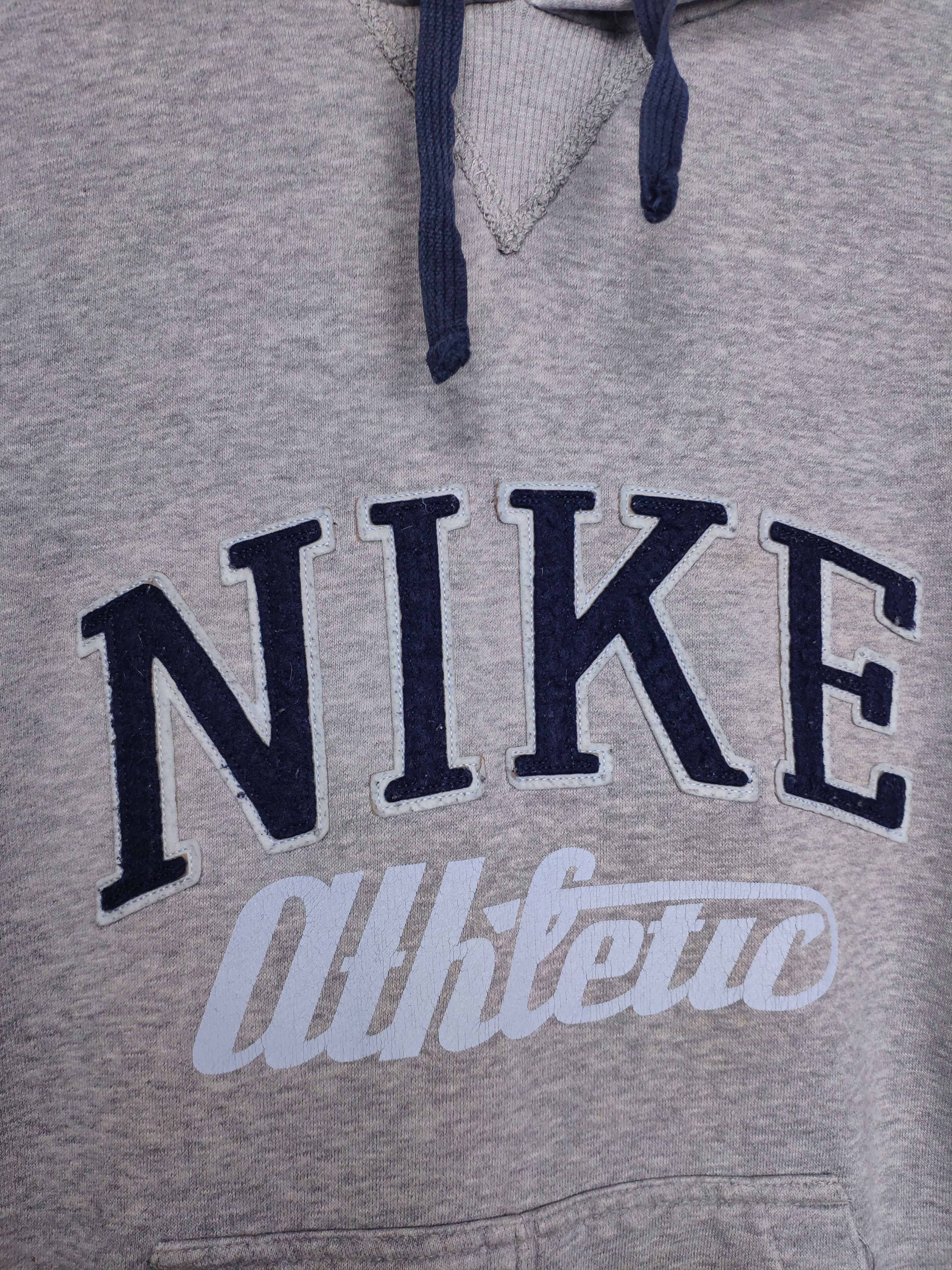 Nike × Vintage Nike athletic vintage spellout hoodie grey sweatshirt Y2K Size US S / EU 44-46 / 1 - 3 Thumbnail