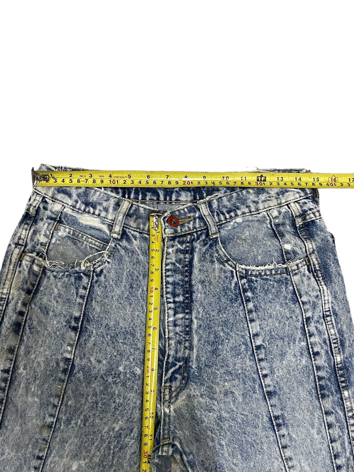 Japanese Brand Vintage Japanese Streetstyle Mid Rise Acid Wash Ripped Jeans Size 29" - 13 Thumbnail