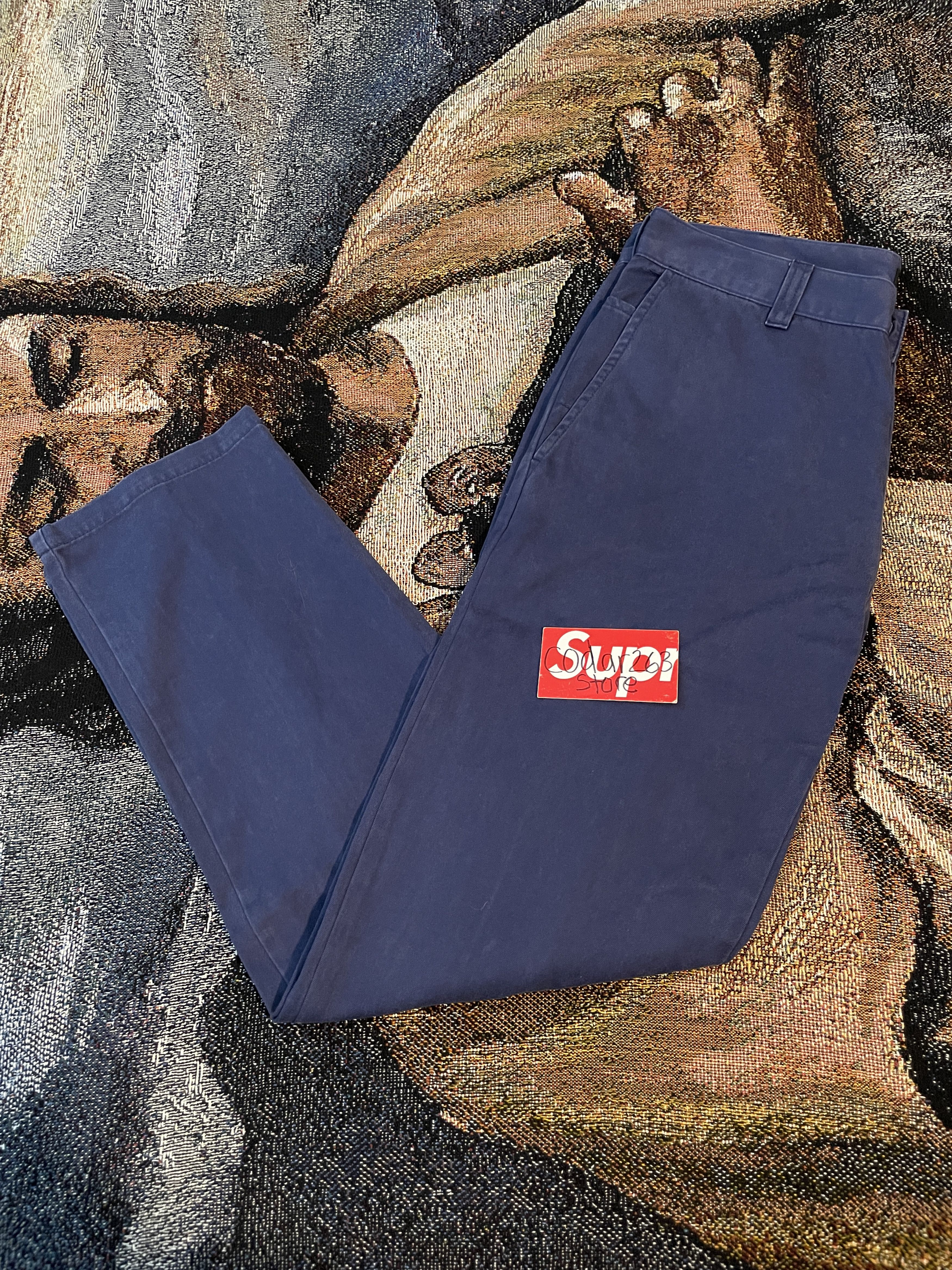 Supreme × Undercover Anarchy Bondage Work Pants FW16 Supreme Undercover Navy Blue Size US 30 / EU 46 - 3 Thumbnail