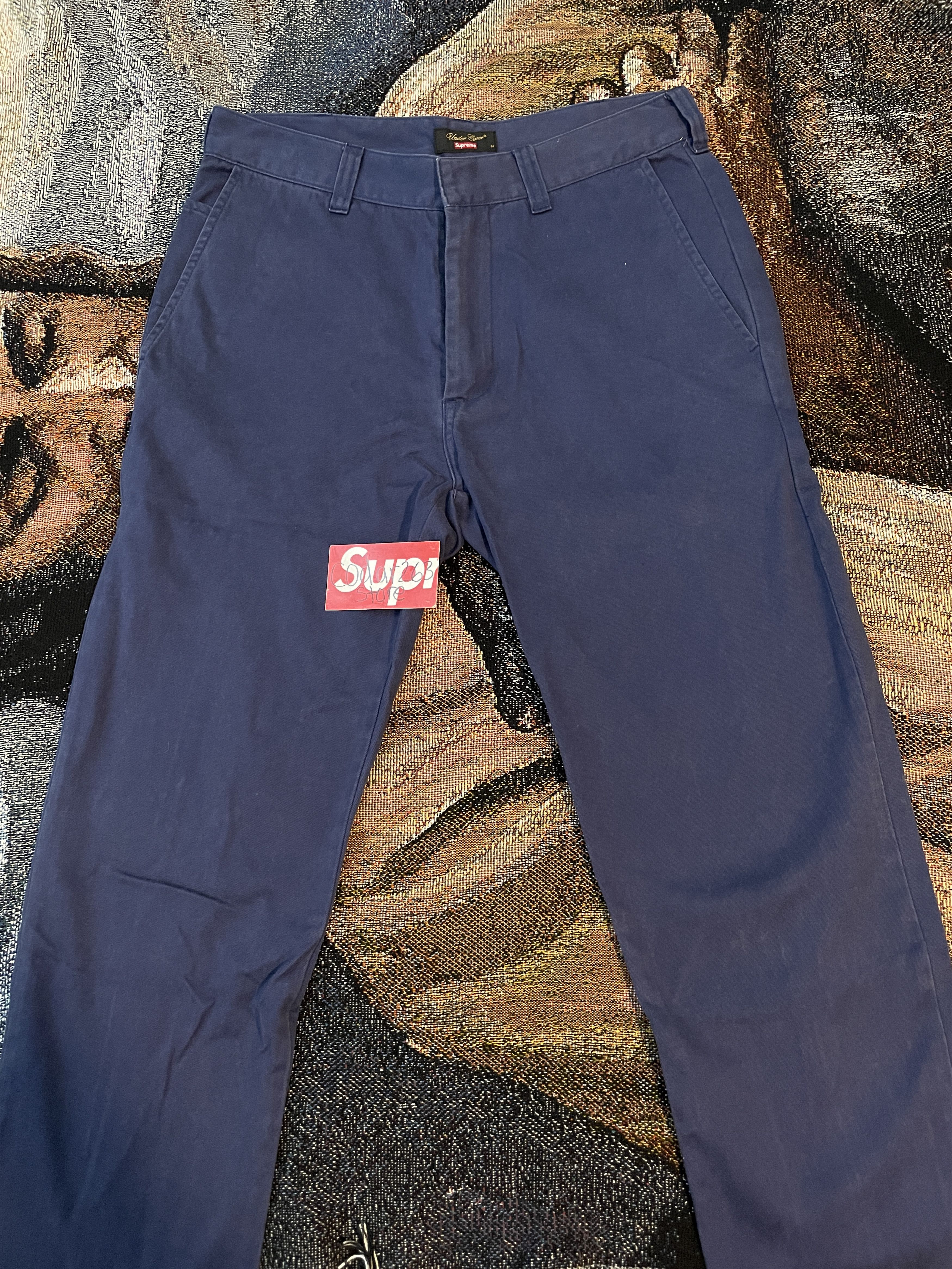 Supreme × Undercover Anarchy Bondage Work Pants FW16 Supreme Undercover Navy Blue Size US 30 / EU 46 - 4 Thumbnail