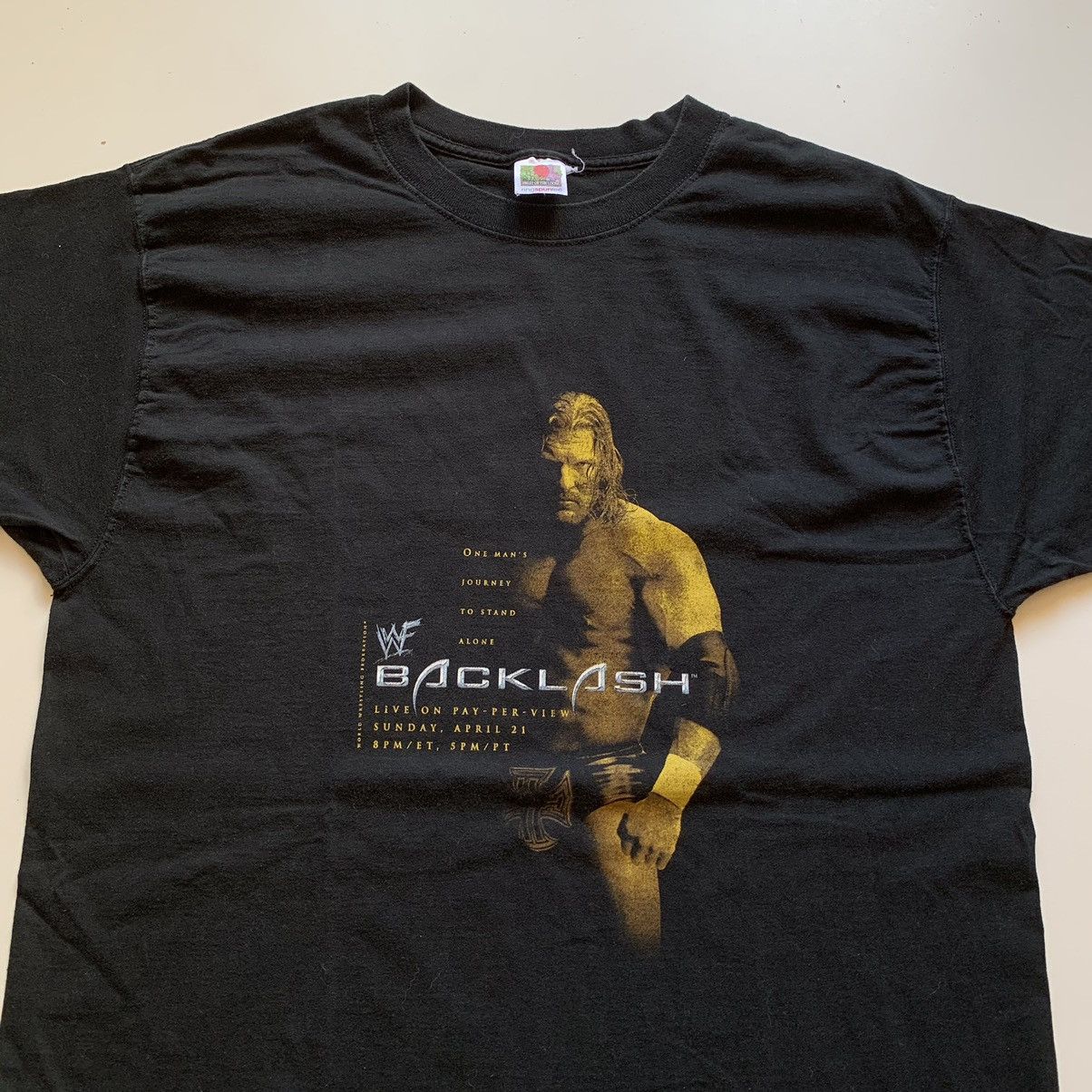 Vintage × WWE × WWF Vintage 2002 WWF BACKLASH Promo Triple H Graphic T Shirt XL Size US XL / EU 56 / 4 - 2 Thumbnail