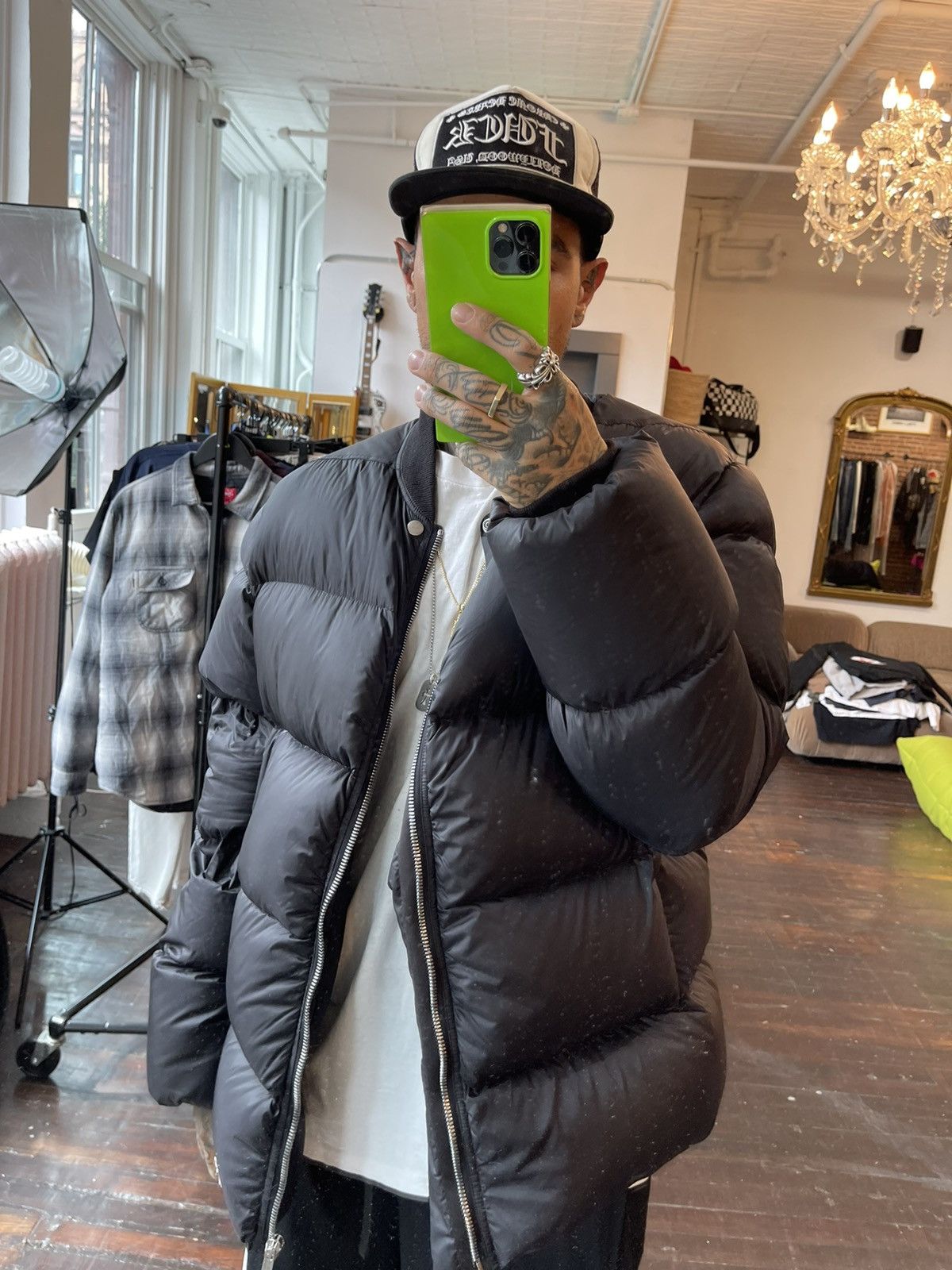 Rick Owens Rick Owens Black Puffer Jacket Fits M or L Size US M / EU 48-50 / 2 - 1 Thumbnail