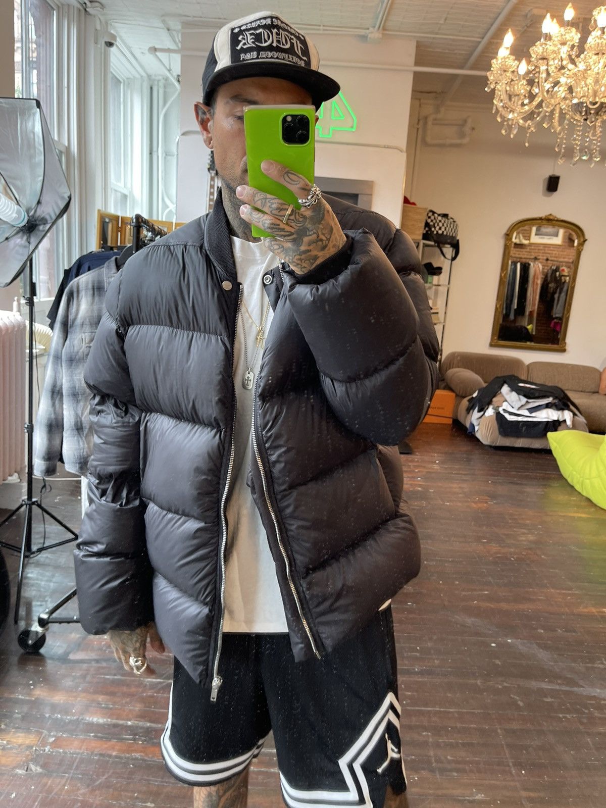 Rick Owens Rick Owens Black Puffer Jacket Fits M or L Size US M / EU 48-50 / 2 - 5 Thumbnail