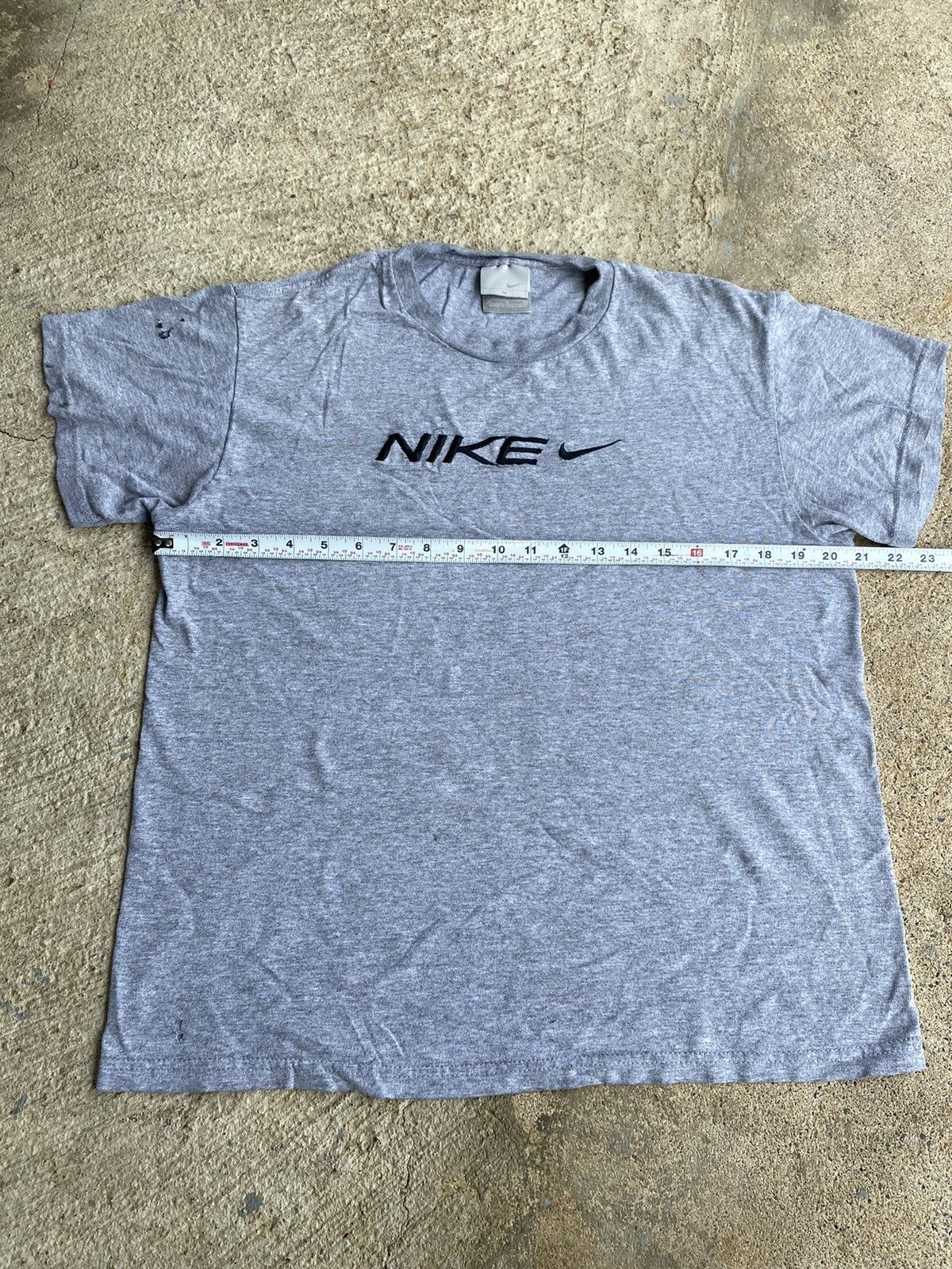 Nike × Vintage Vintage Y2K Crazy Nike Center Check Distressed Shirt Size US M / EU 48-50 / 2 - 11 Thumbnail