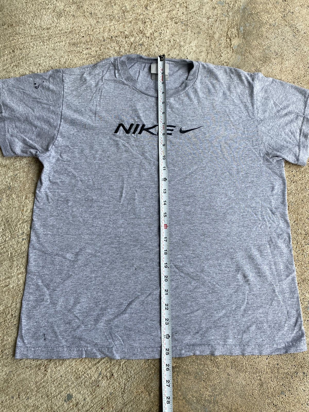 Nike × Vintage Vintage Y2K Crazy Nike Center Check Distressed Shirt Size US M / EU 48-50 / 2 - 10 Thumbnail