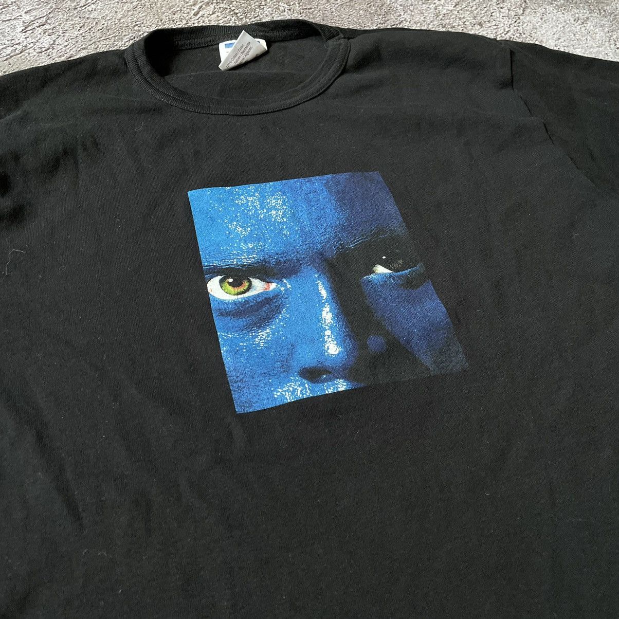 Vintage Vintage Y2K Blue Graphic Tee Grunge Skate Aesthetic Washed M Size US M / EU 48-50 / 2 - 6 Thumbnail