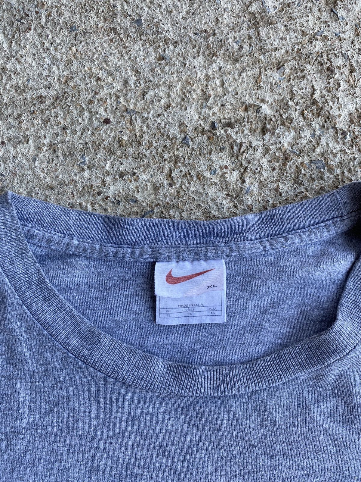 Nike × Vintage Vintage 90’s Crazy Nike Distressed Made In USA Shirt Size US XL / EU 56 / 4 - 5 Thumbnail