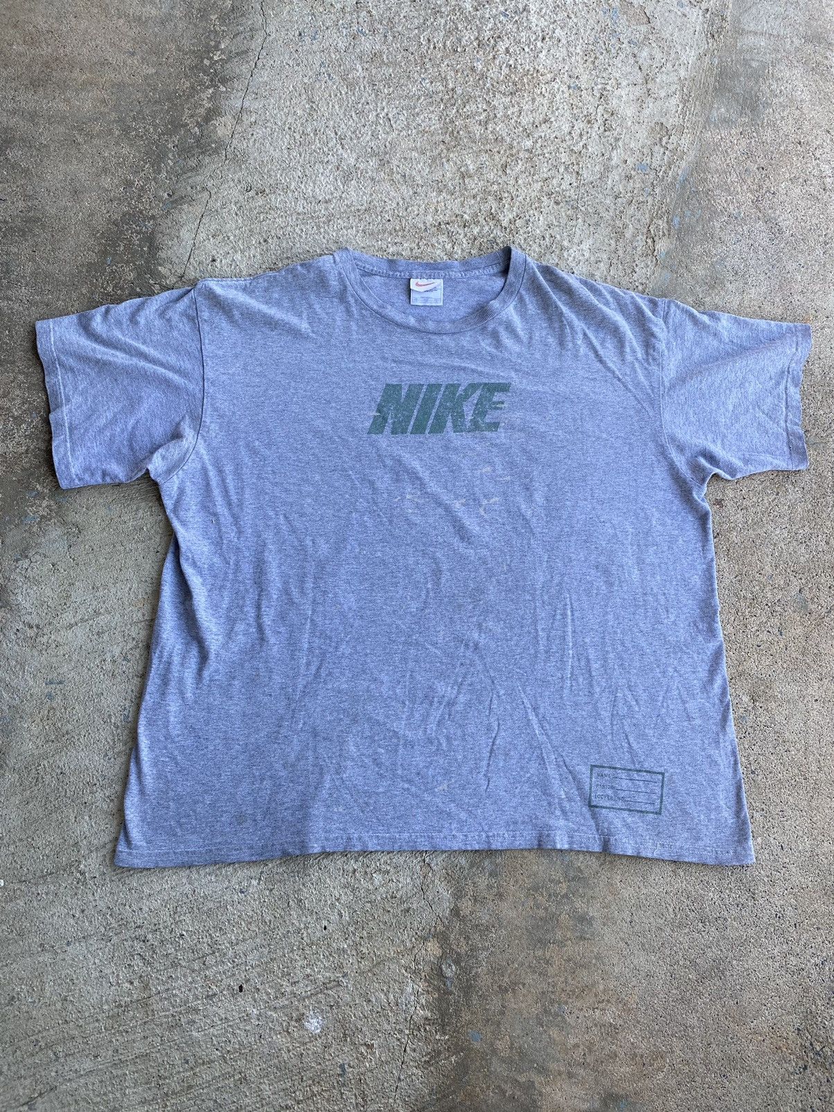 Nike × Vintage Vintage 90’s Crazy Nike Distressed Made In USA Shirt Size US XL / EU 56 / 4 - 1 Thumbnail