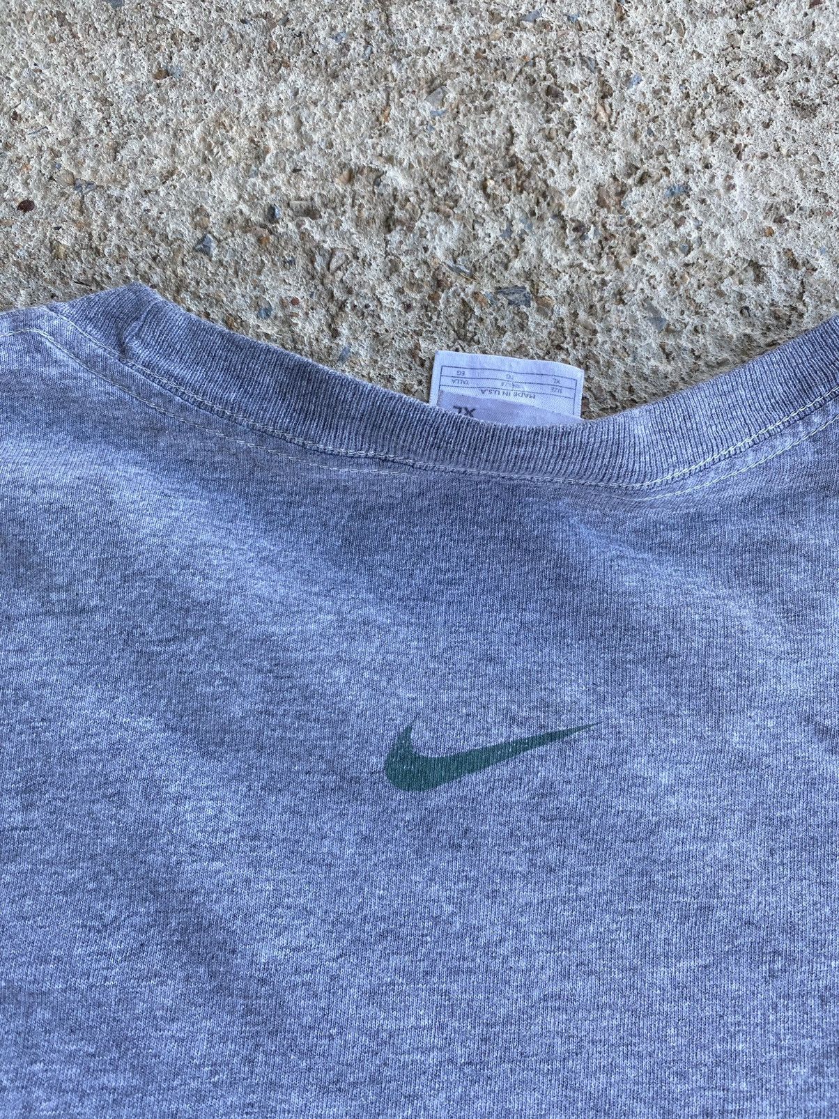 Nike × Vintage Vintage 90’s Crazy Nike Distressed Made In USA Shirt Size US XL / EU 56 / 4 - 10 Thumbnail
