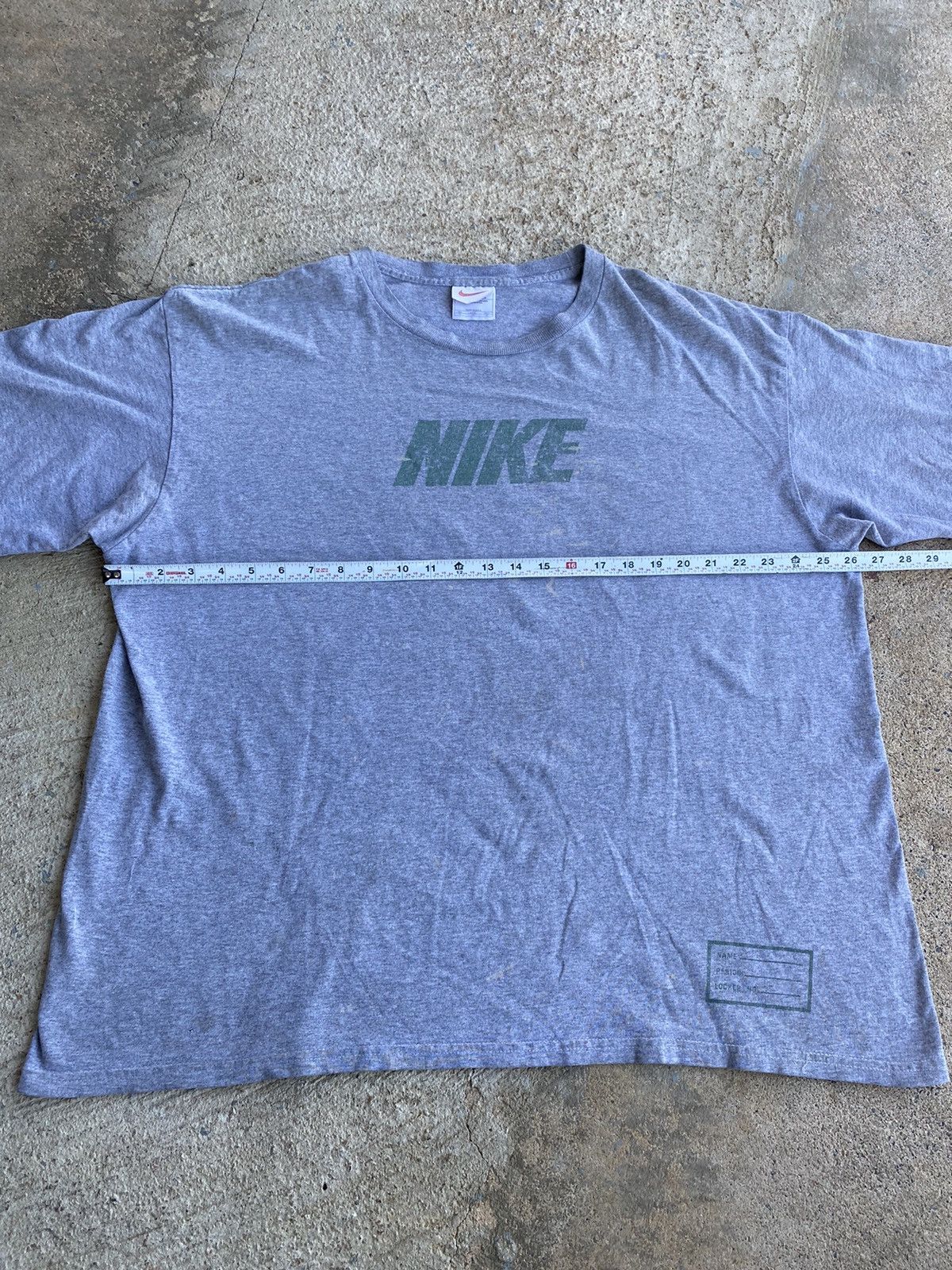 Nike × Vintage Vintage 90’s Crazy Nike Distressed Made In USA Shirt Size US XL / EU 56 / 4 - 12 Thumbnail