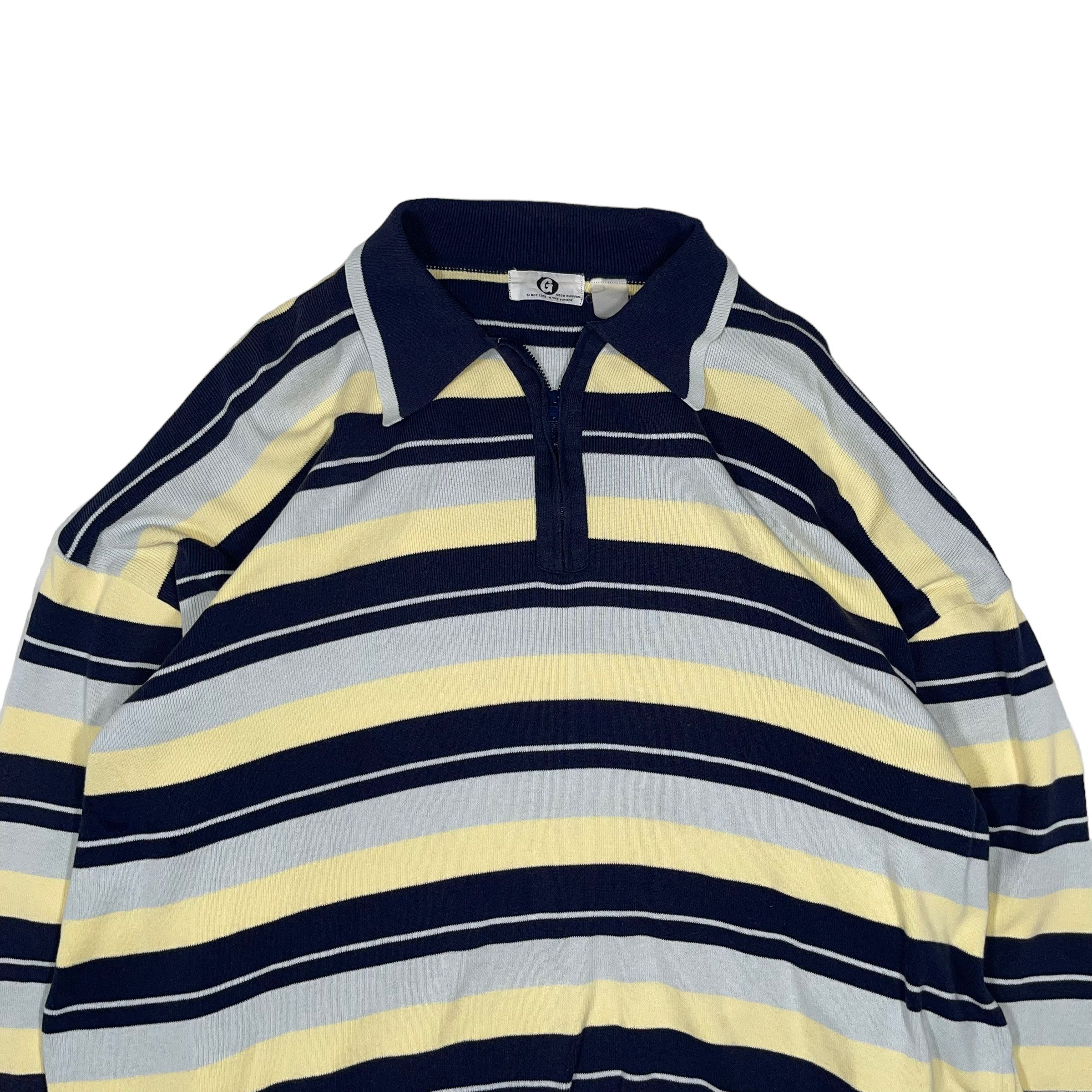 Fragment Design × GOODENOUGH × Hiroshi Fujiwara Goodenough Hip Hop Striped Over Size Rugby Polo Size US XL / EU 56 / 4 - 2 Thumbnail