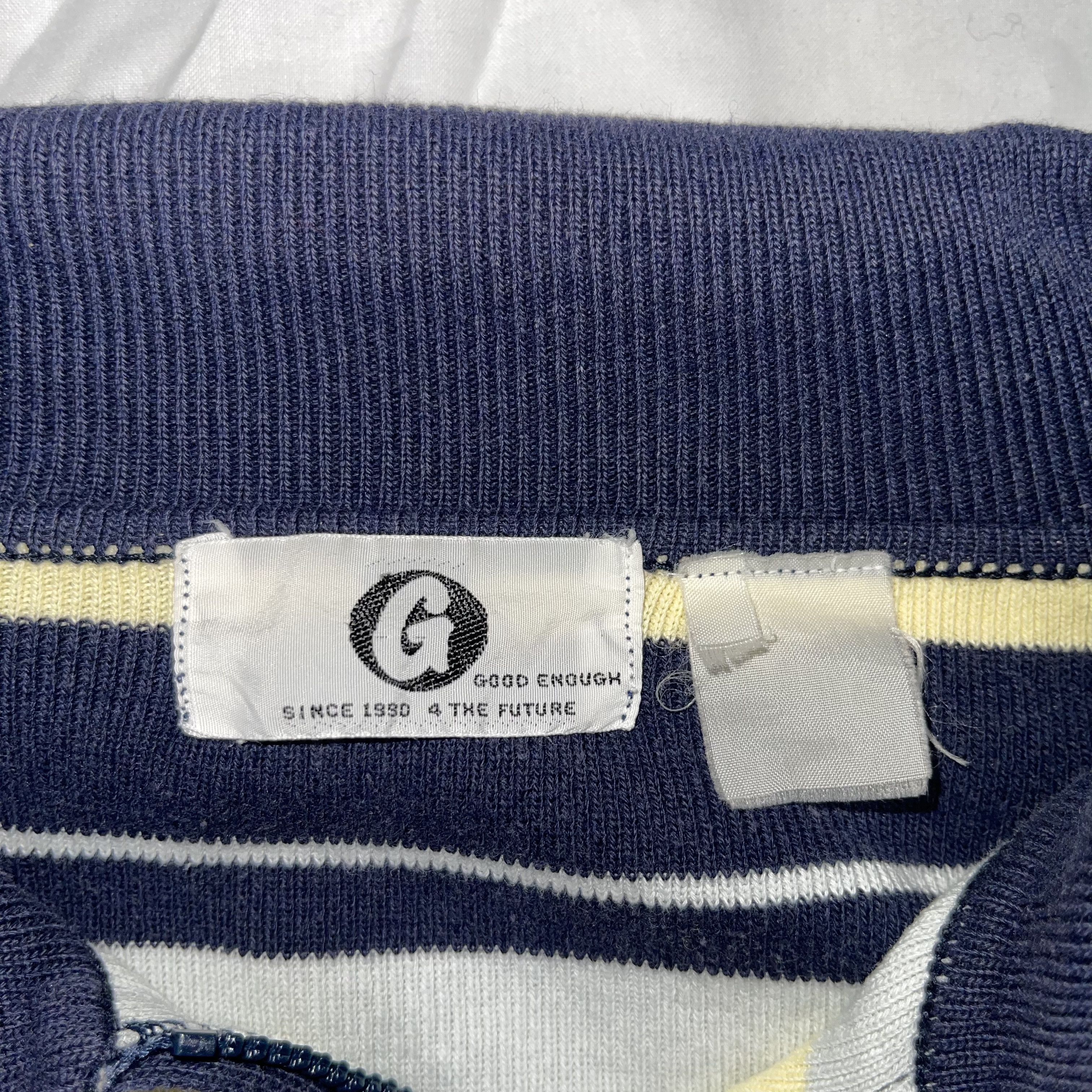 Fragment Design × GOODENOUGH × Hiroshi Fujiwara Goodenough Hip Hop Striped Over Size Rugby Polo Size US XL / EU 56 / 4 - 5 Thumbnail