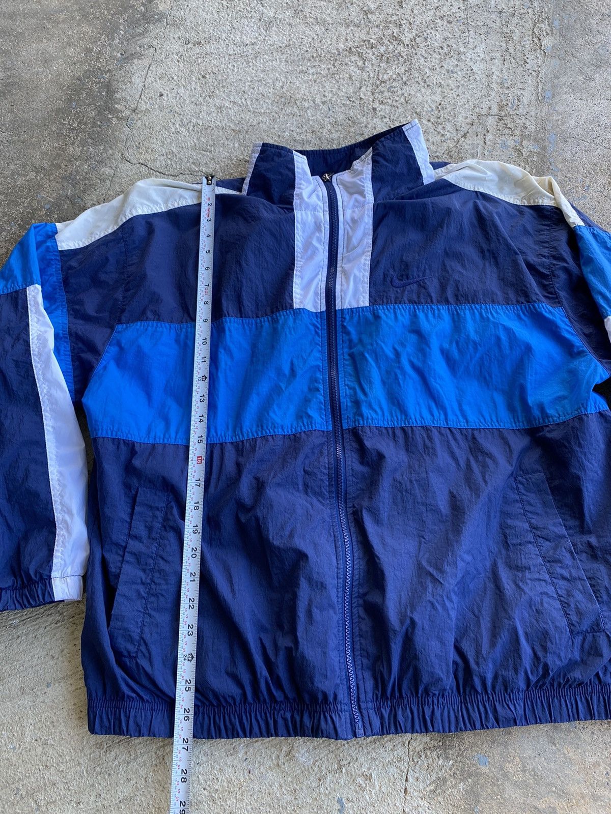 Nike × Vintage Vintage 90’s Crazy Nike Full Zip Windbreaker Jacket Size US XL / EU 56 / 4 - 12 Thumbnail