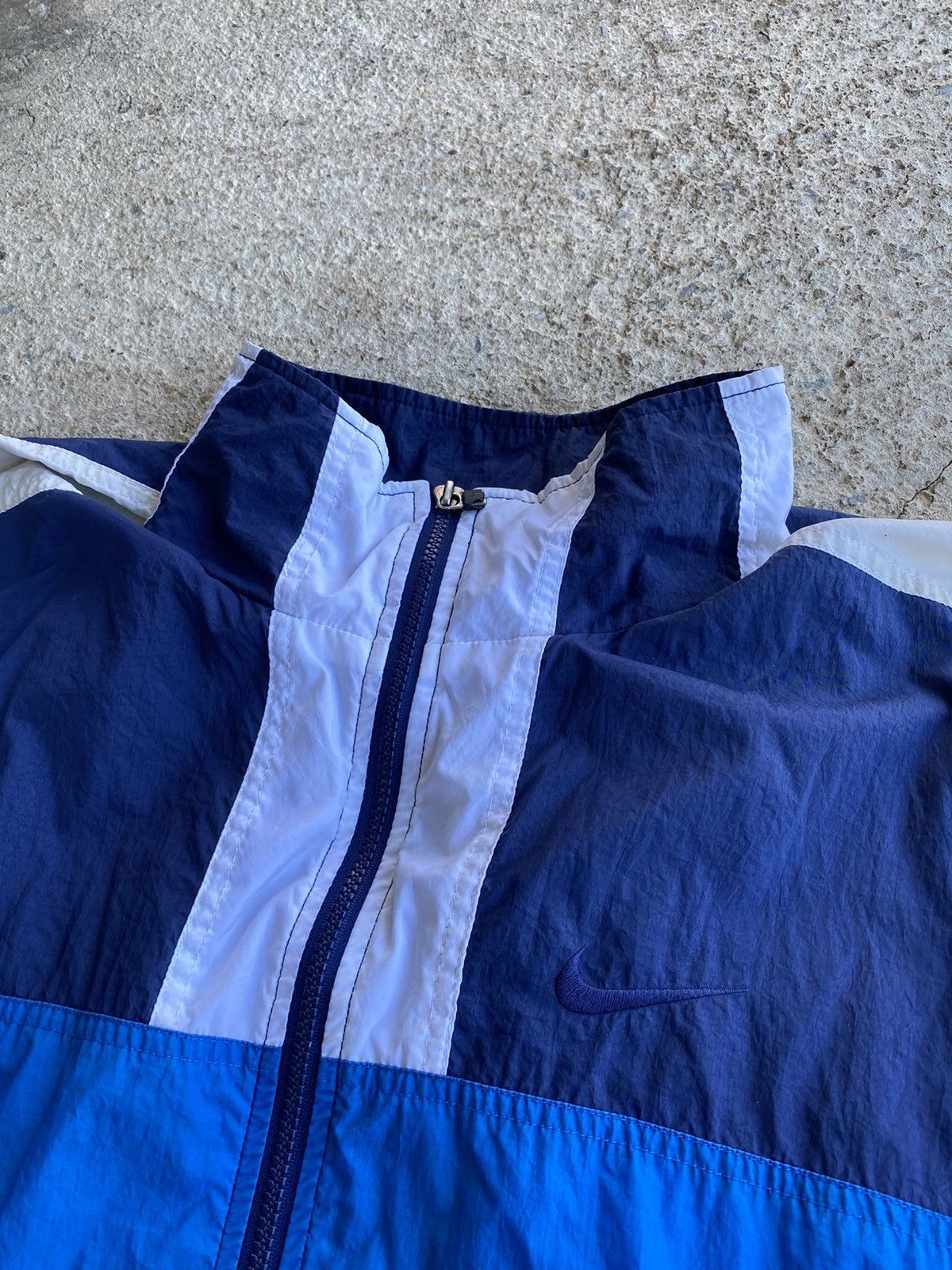 Nike × Vintage Vintage 90’s Crazy Nike Full Zip Windbreaker Jacket Size US XL / EU 56 / 4 - 2 Thumbnail