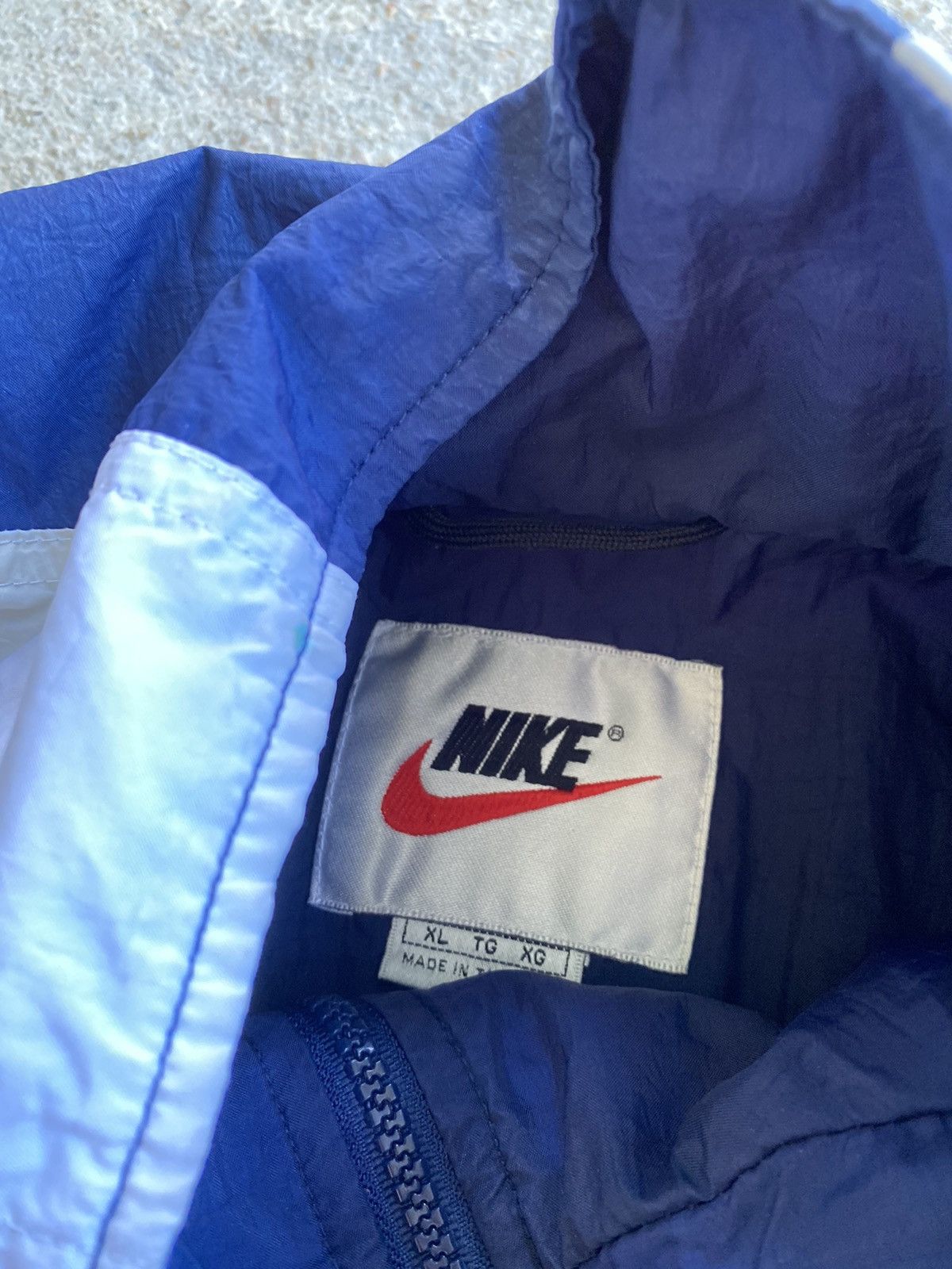 Nike × Vintage Vintage 90’s Crazy Nike Full Zip Windbreaker Jacket Size US XL / EU 56 / 4 - 9 Thumbnail