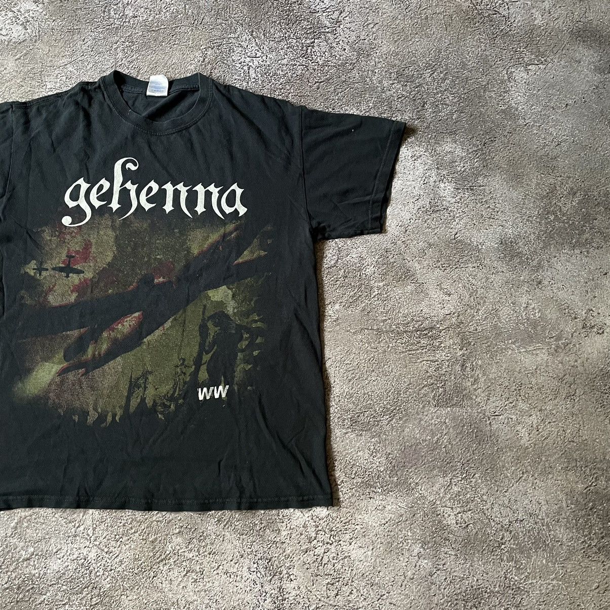 Vintage Vintage Y2K Gohenna Graphic Tee Faded Black Goth Workwear M Size US M / EU 48-50 / 2 - 3 Thumbnail