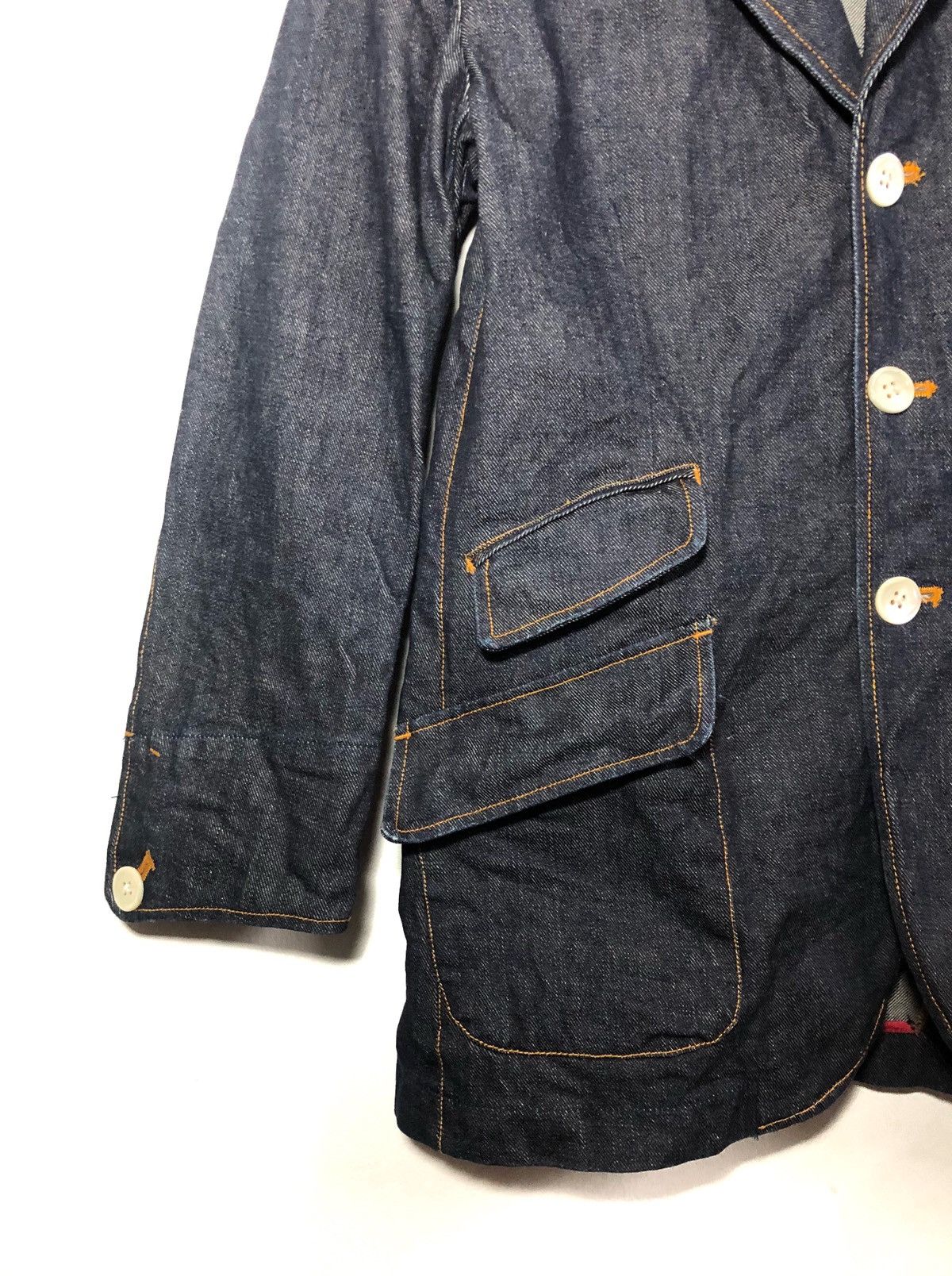 Japanese Brand Japanese Designer YOSHIHIRO NAGAO Denim Jacket Size US S / EU 44-46 / 1 - 5 Thumbnail