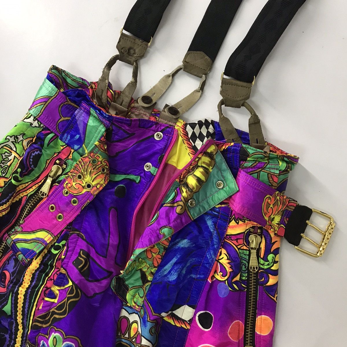 Ellesse ❌RARE❌Ellesse ski overall pant suspender Happy Perint Size US 30 / EU 46 - 9 Thumbnail