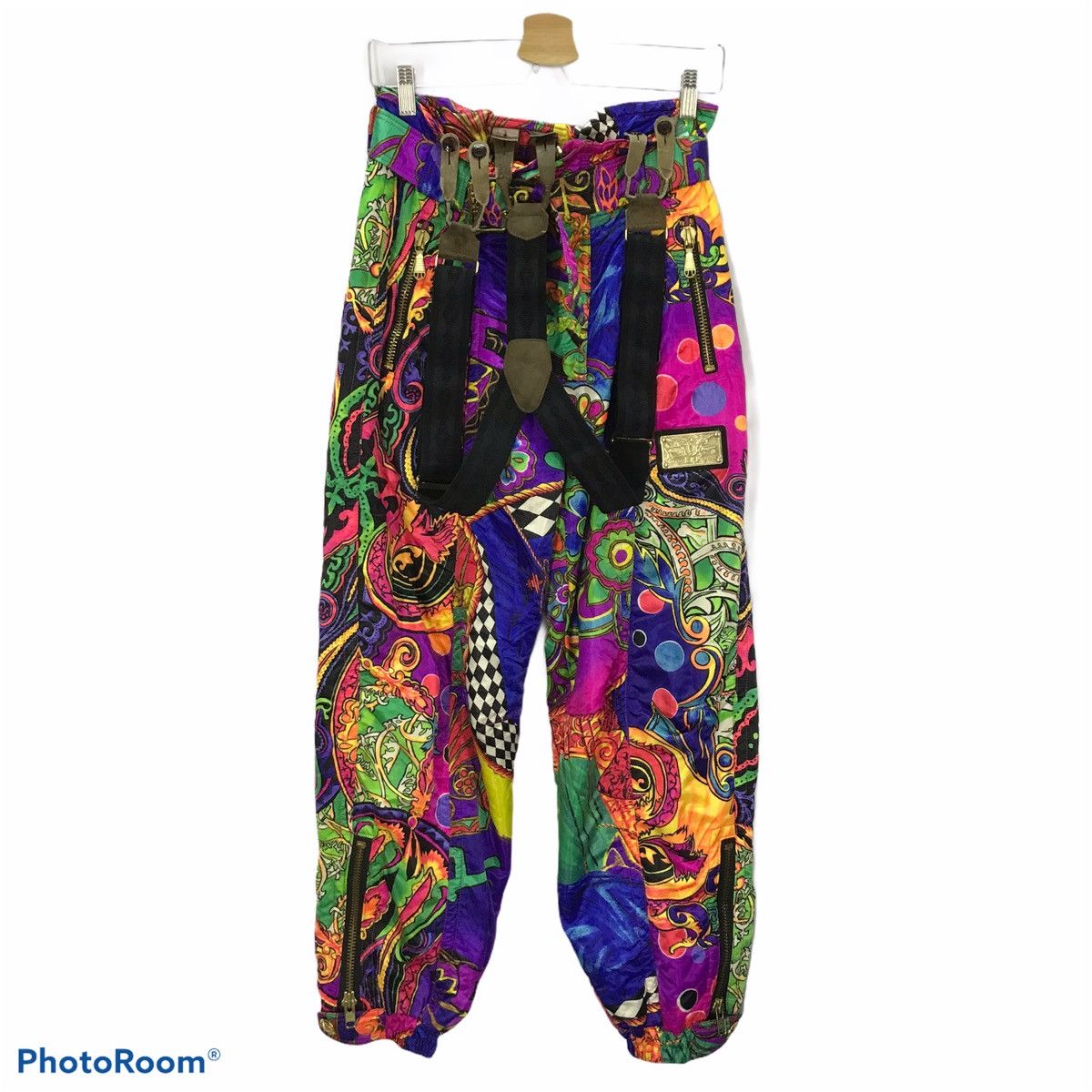 Ellesse ❌RARE❌Ellesse ski overall pant suspender Happy Perint Size US 30 / EU 46 - 1 Thumbnail