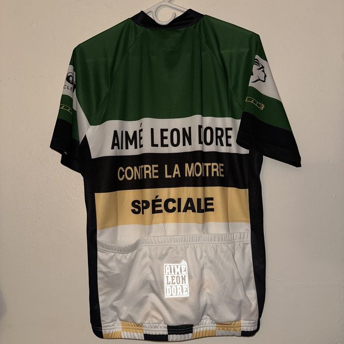 Aime Leon Dore 2023 Aime Leon Dore Green Poly Cycling Jersey (In