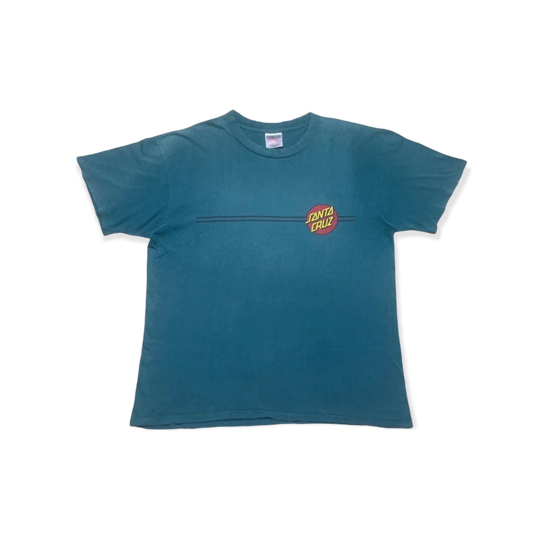 Vintage 90s Santa Cruz Skateboards Dot T-Shirt L Oneita USA