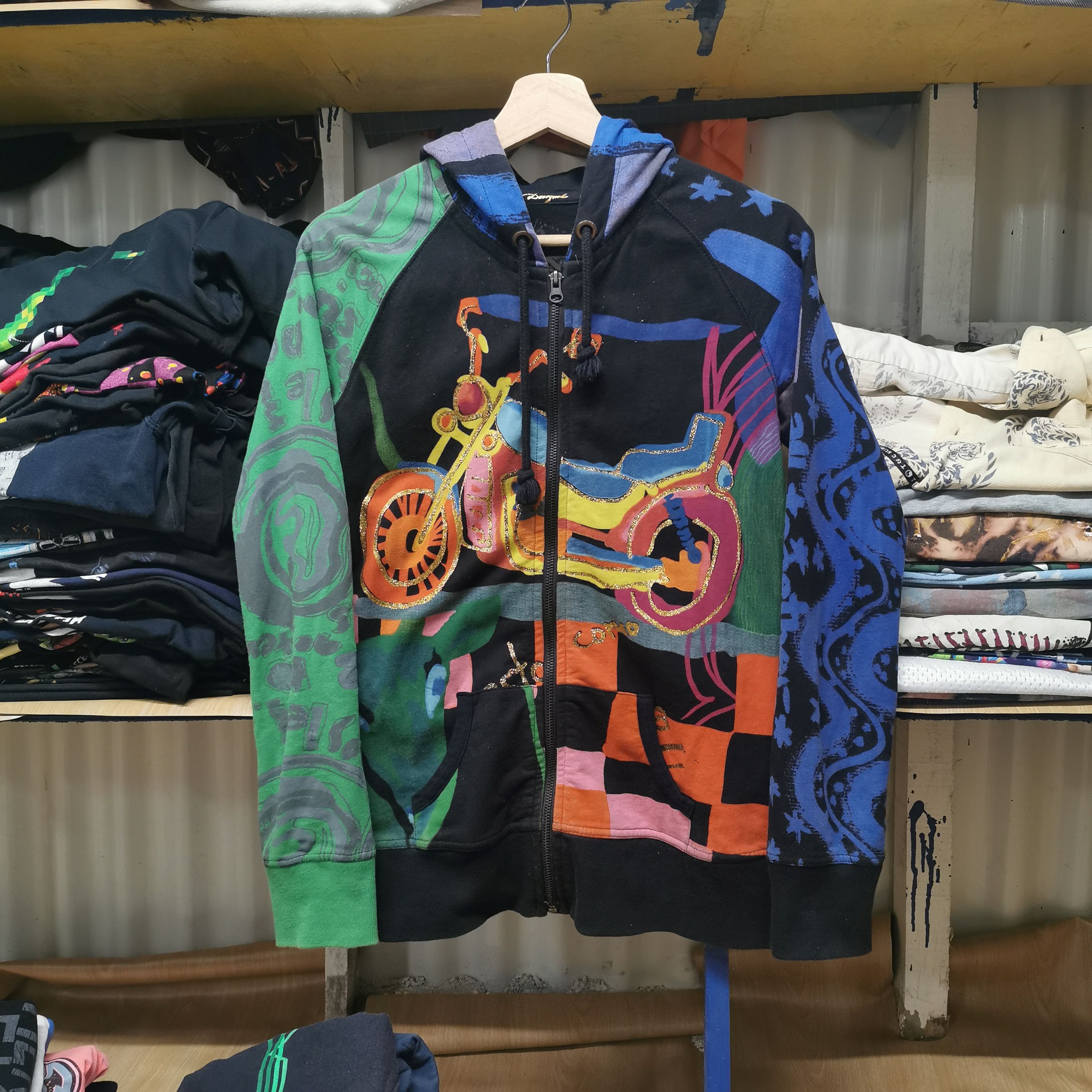 Indian Motorcycle Vintage Full print Cometeeldia hoodie zipper Size US S / EU 44-46 / 1 - 2 Thumbnail