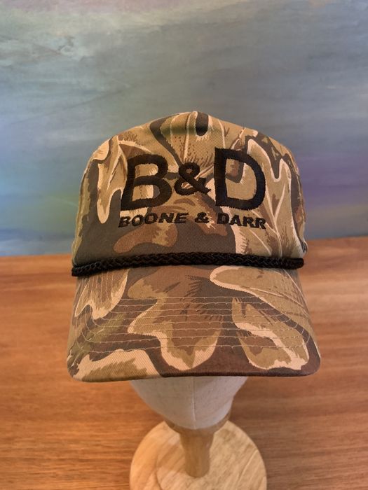 Vintage Vintage Leaf Camo Rope Trucker Hat Black Cord Grailed