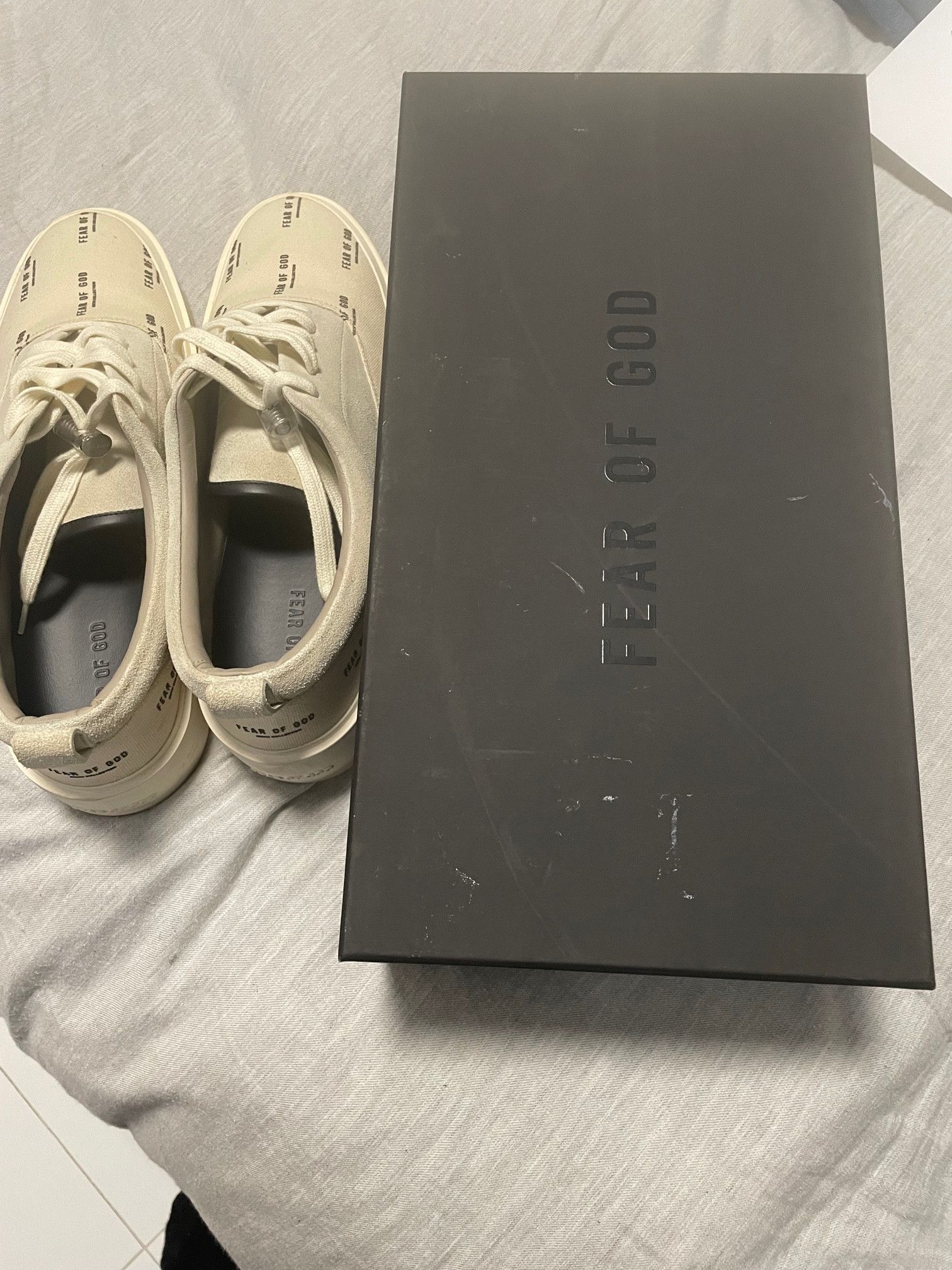 Fear of God BONE CREAM FEAR GOD PRINT Size US 12 / EU 45 - 9 Thumbnail
