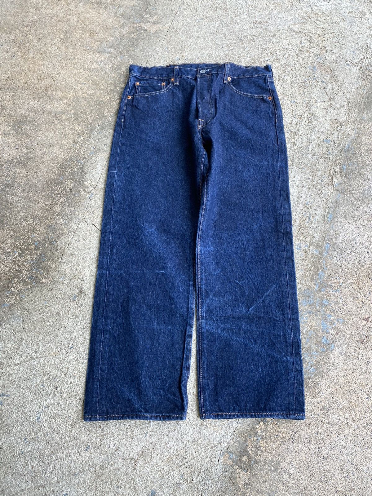 Levi's × Vintage Vintage Y2K Crazy Levi’s 501 Blue Jeans Size US 34 / EU 50 - 6 Thumbnail