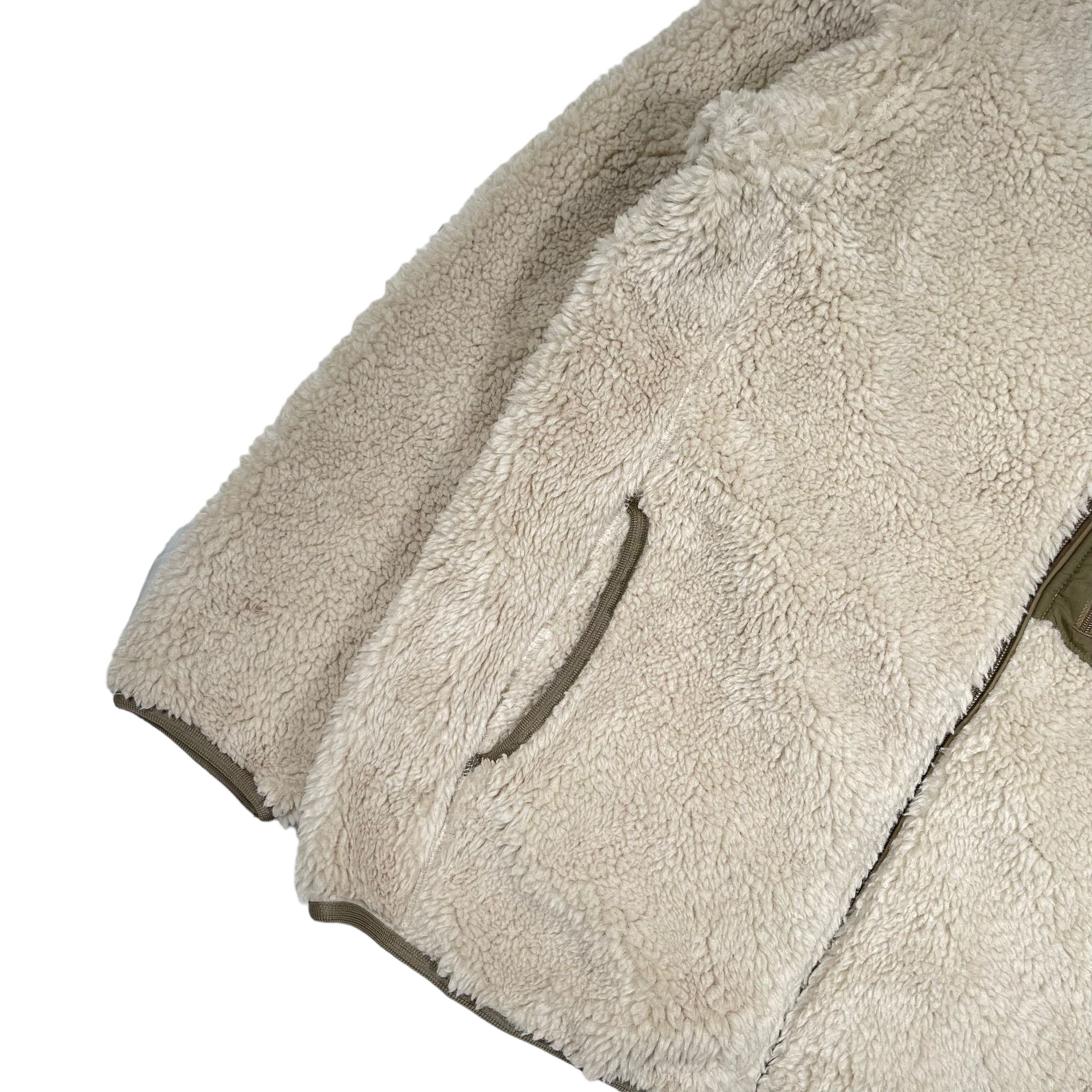 Uniqlo Deep Pile Sherpa Fleece Minimalist Khaki Jacket Size US L / EU 52-54 / 3 - 3 Thumbnail
